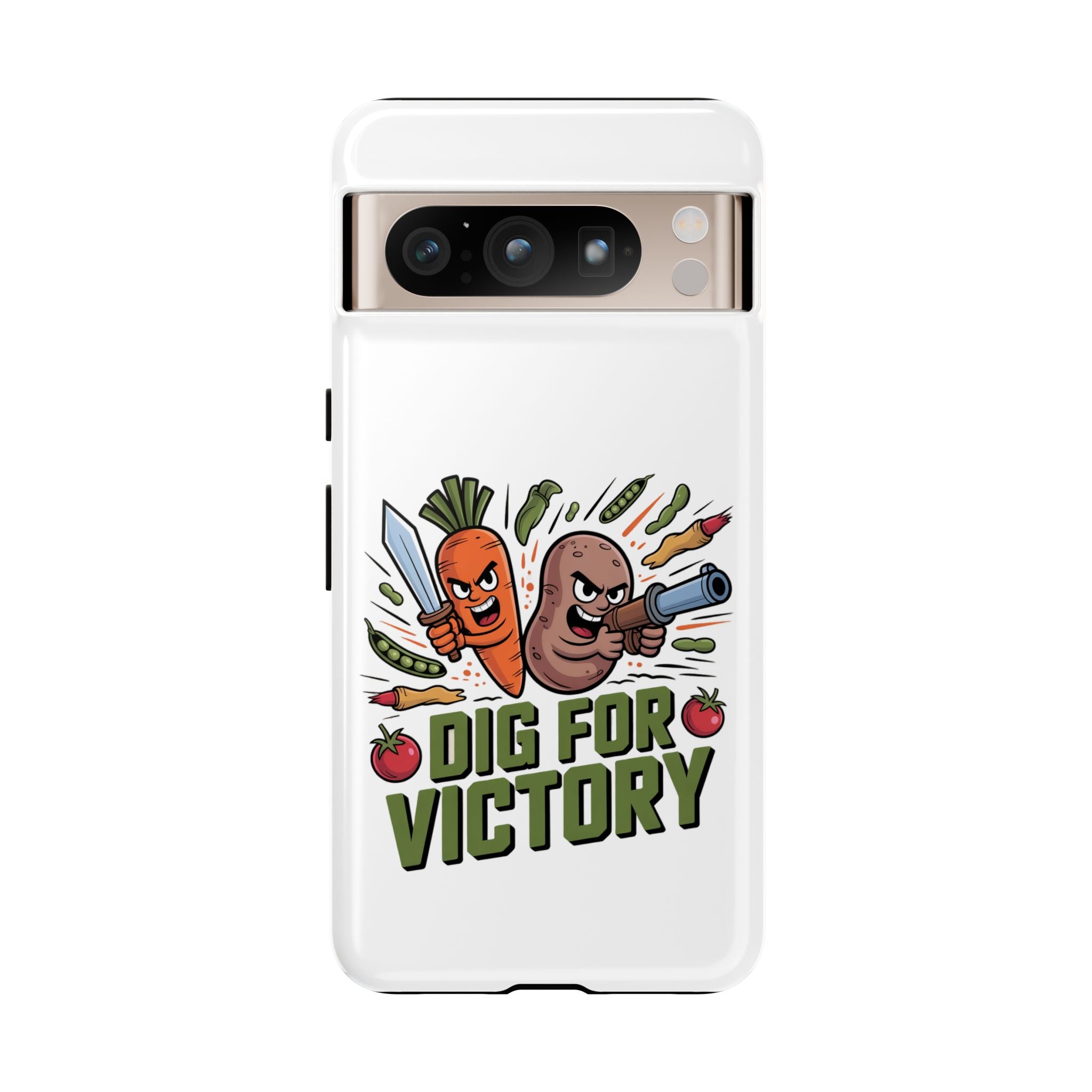 Phone Case — 'Dig For Victory' Veggie Combat Garden Design