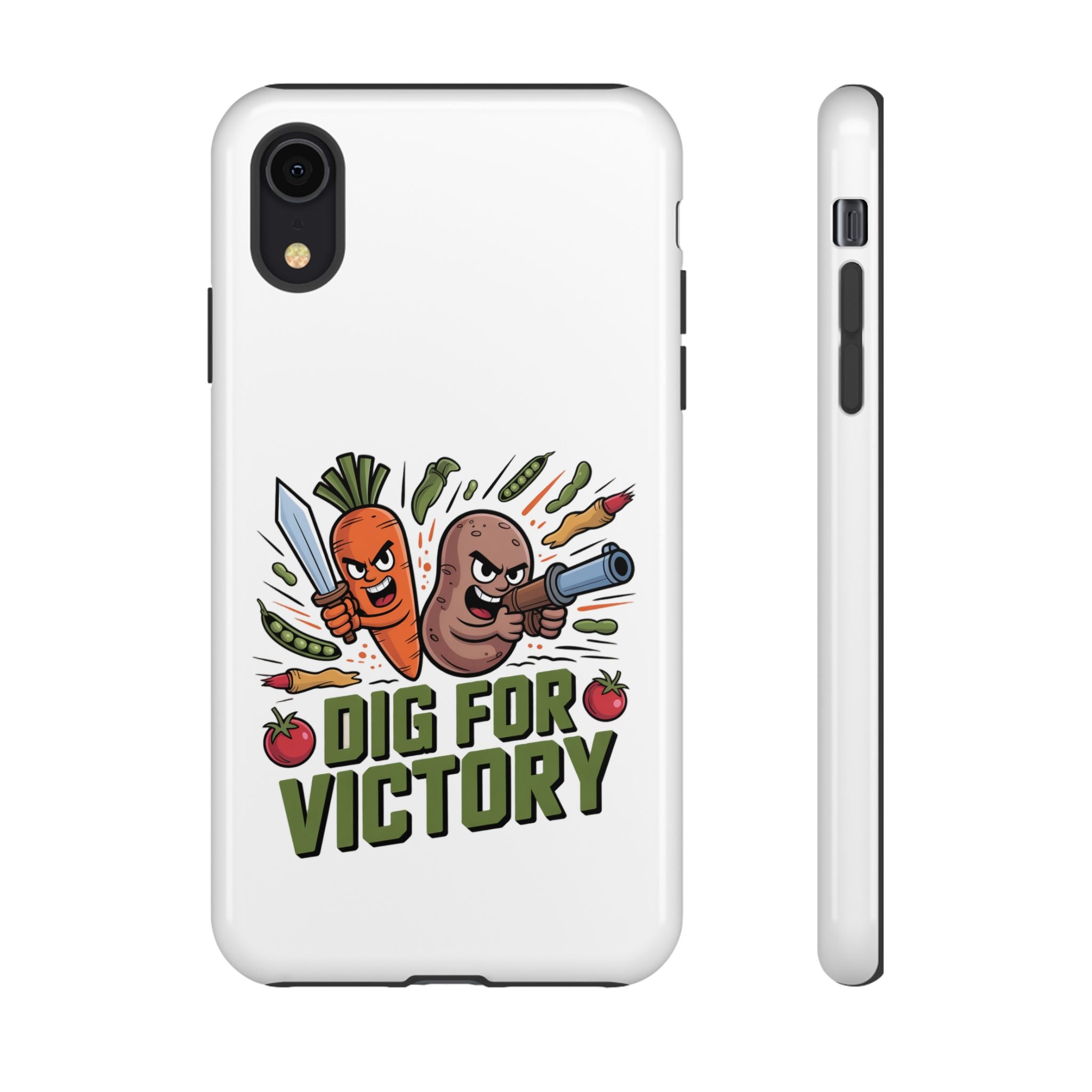 Phone Case — 'Dig For Victory' Veggie Combat Garden Design