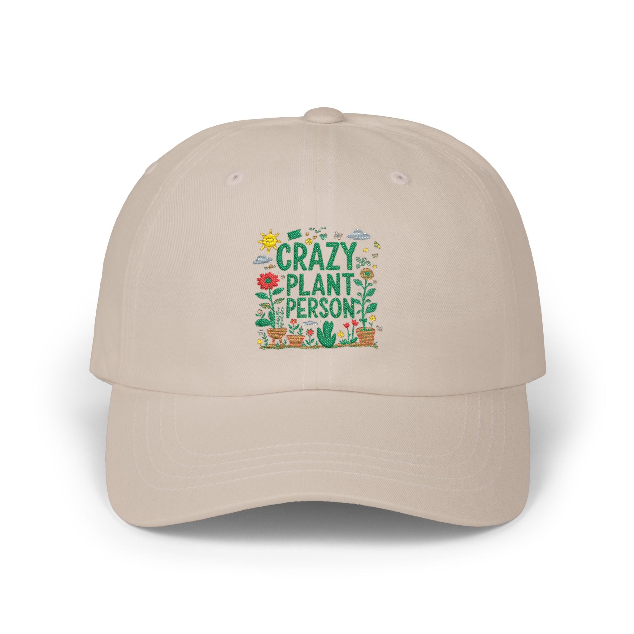 Crazy Plant Person Cap — Floral Gardening Baseball Hat for Plant Lovers