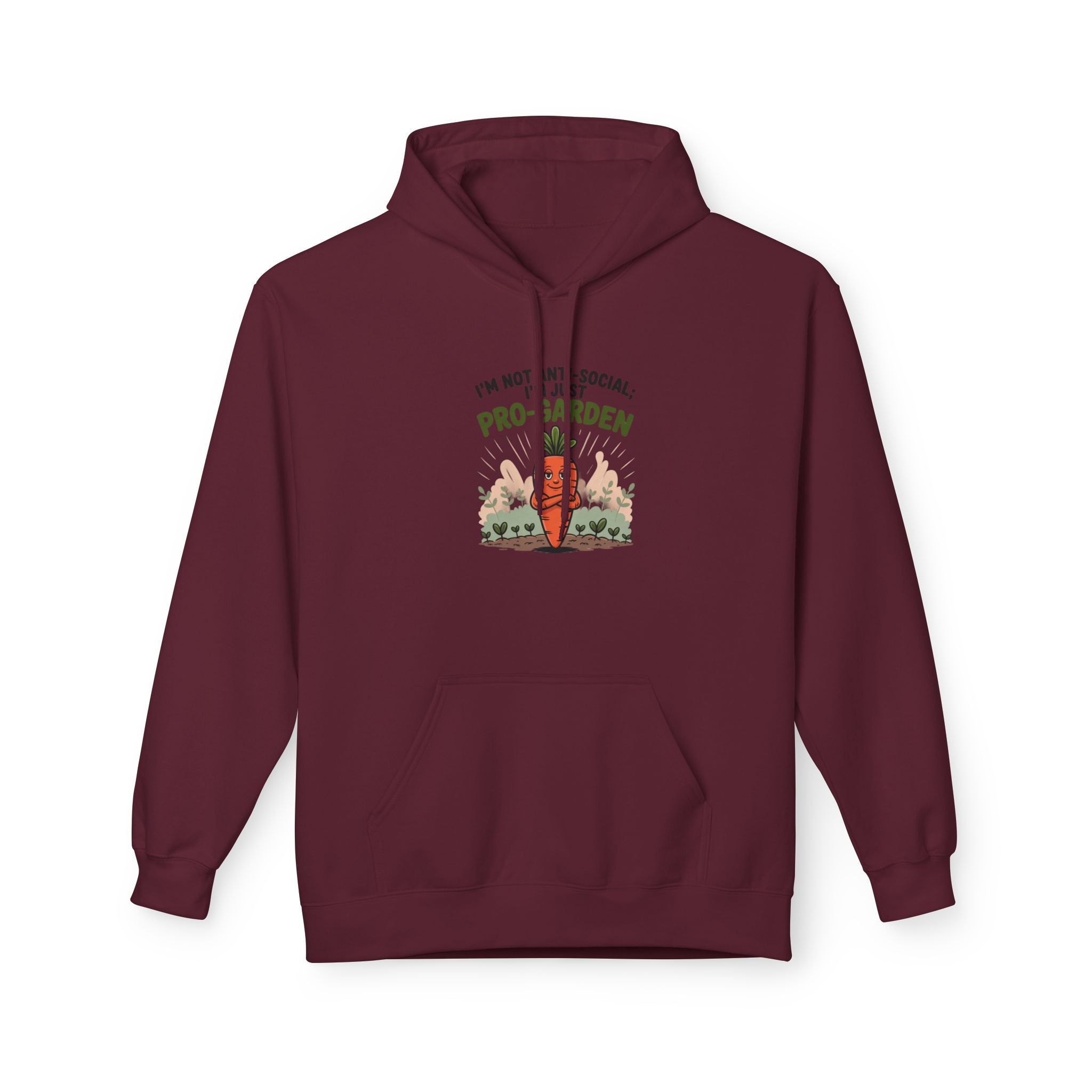 Gardener Hoodie - "I'm Not Anti-Social, I'm Pro-Garden" Cozy Plant Lover Sweatshirt