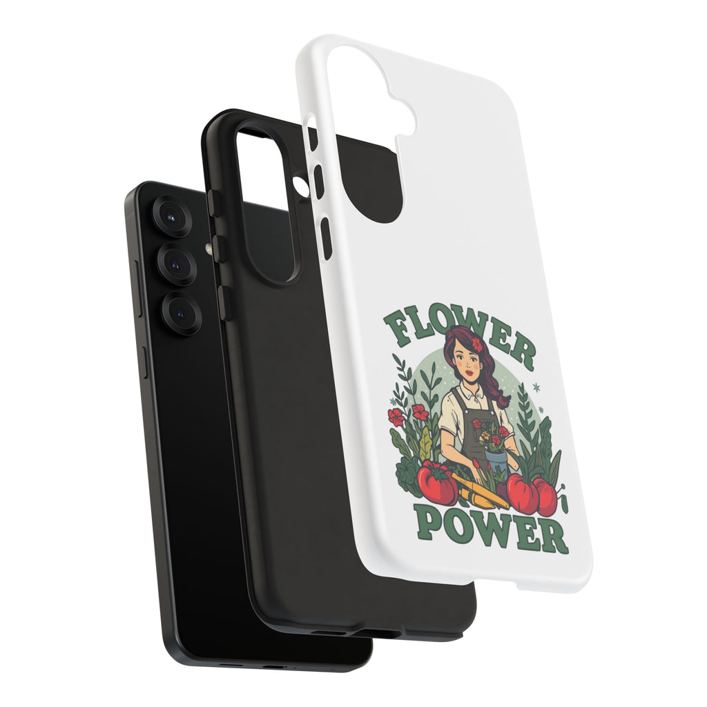 Phone Case - 'Flower Power' Retro Gardener Floral Protective Case