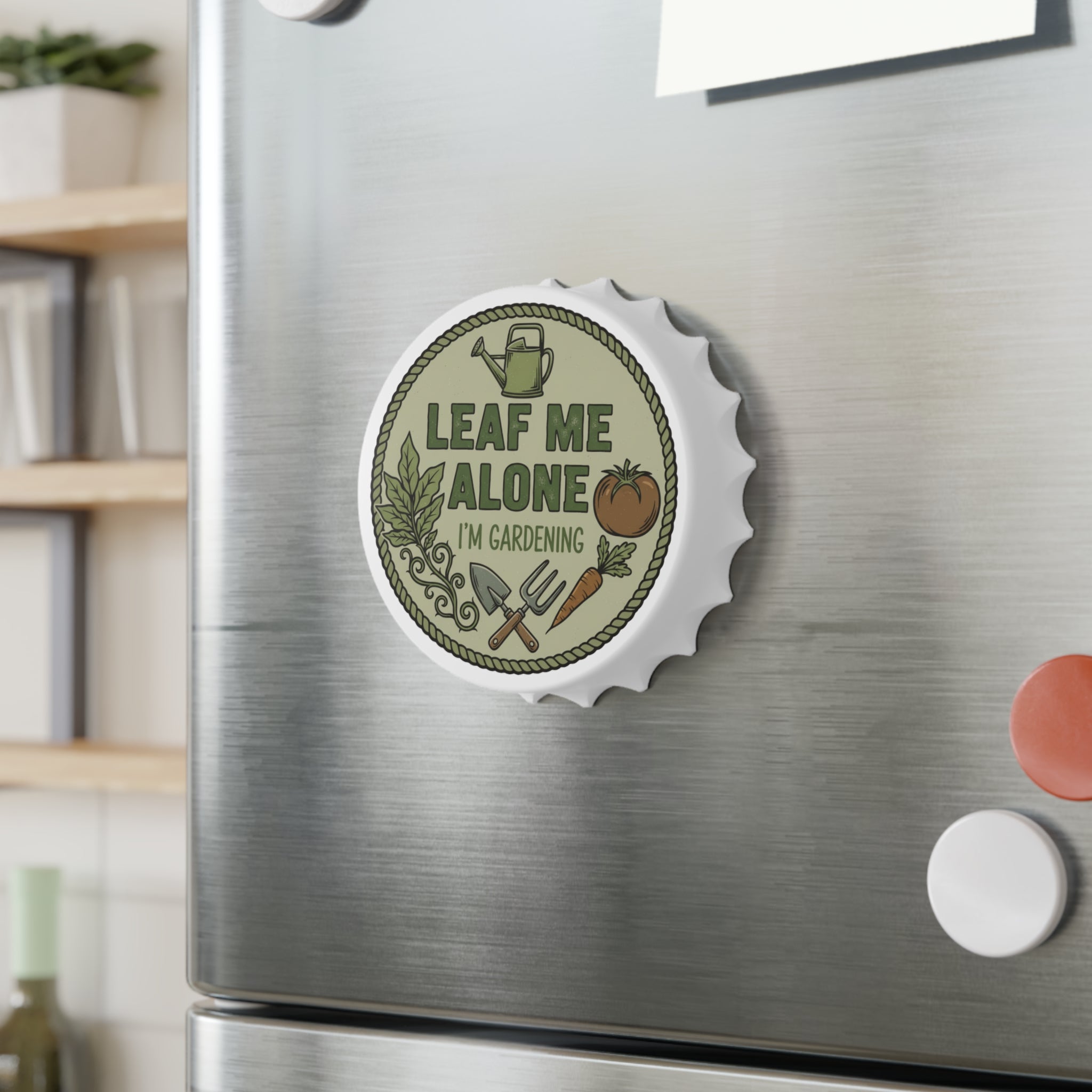 Bottle Opener — "Leaf Me Alone I'm Gardening" Gardener Bottle Opener