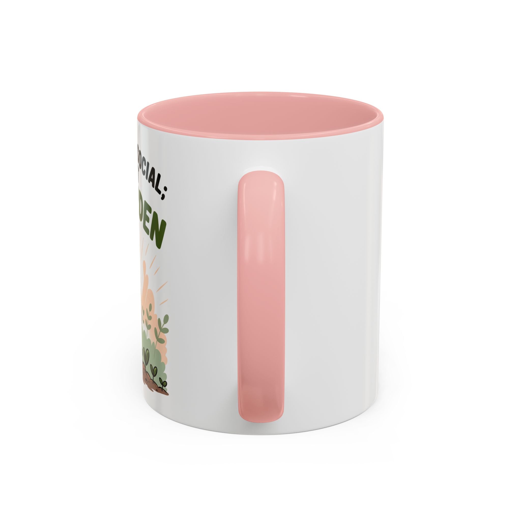 Pro-Garden Coffee Mug – "I'm Not Anti-Social; I'm Just Pro-Garden" Accent Mug