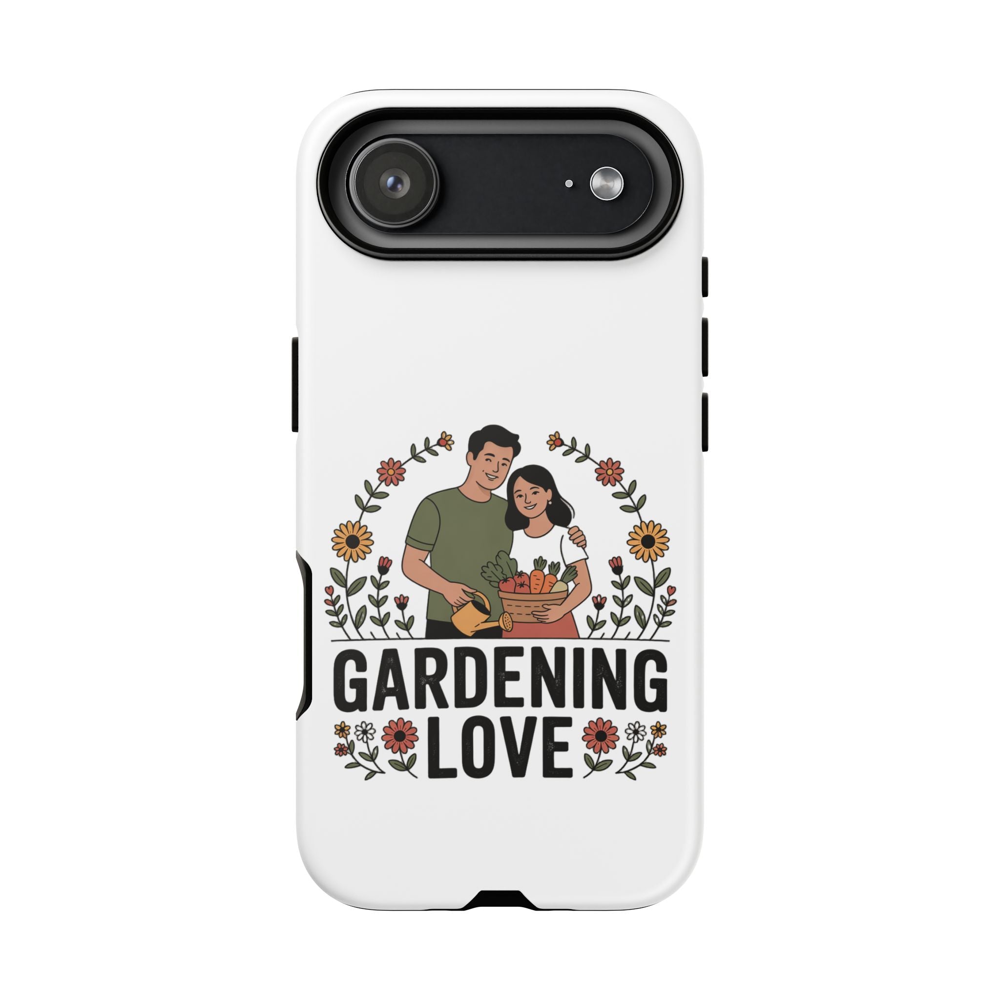 Gardening Love Phone Case — Floral Couple Protective Phone Cover
