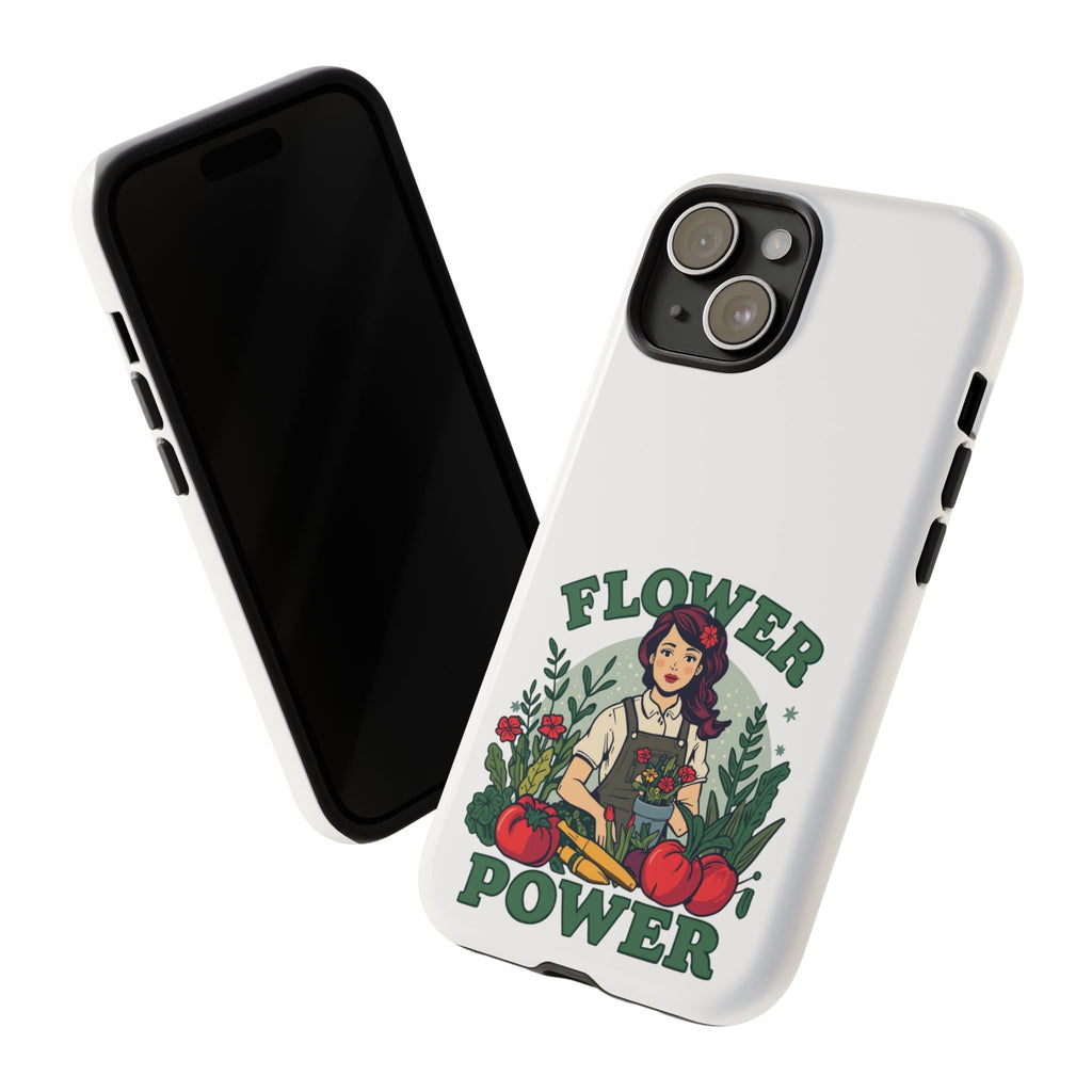 Phone Case - 'Flower Power' Retro Gardener Floral Protective Case