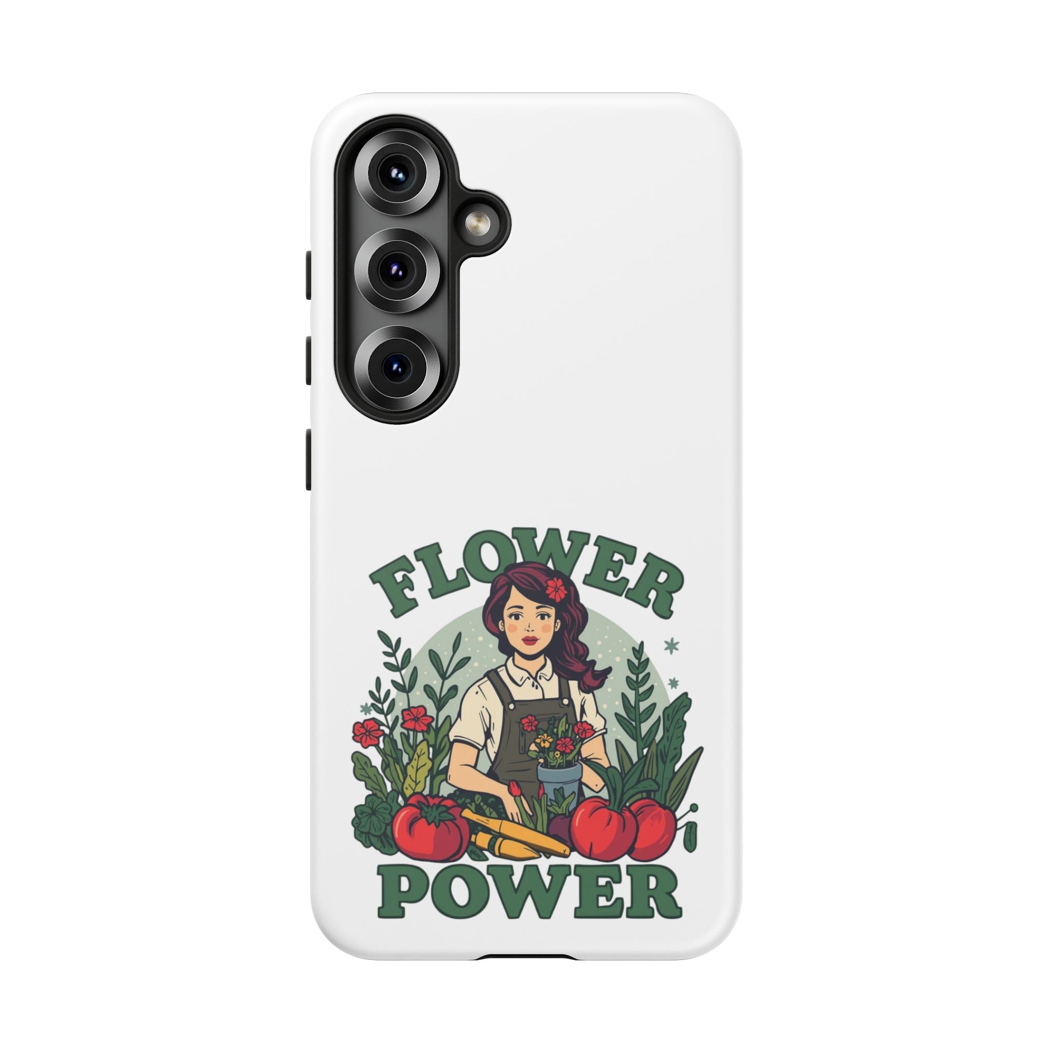 Phone Case - 'Flower Power' Retro Gardener Floral Protective Case