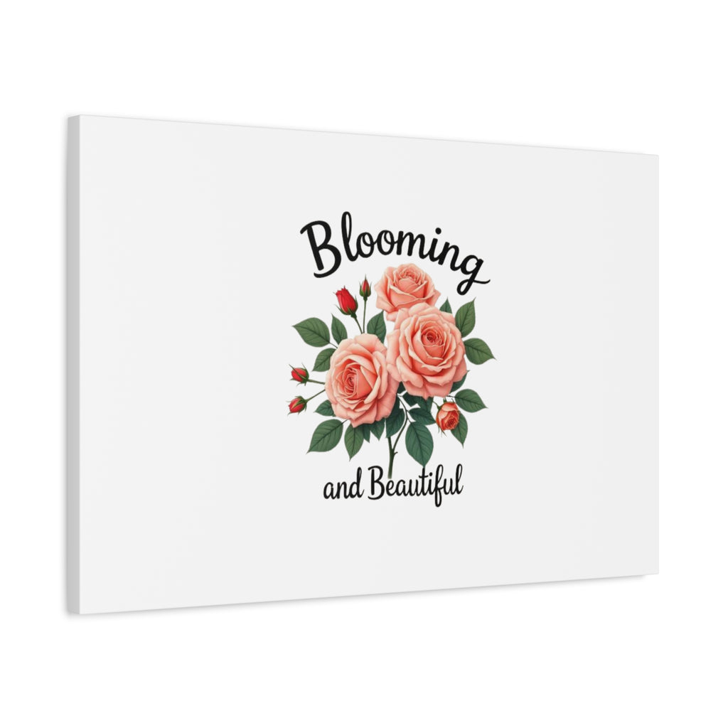 Blooming and Beautiful Rose Bouquet Canvas Wall Art