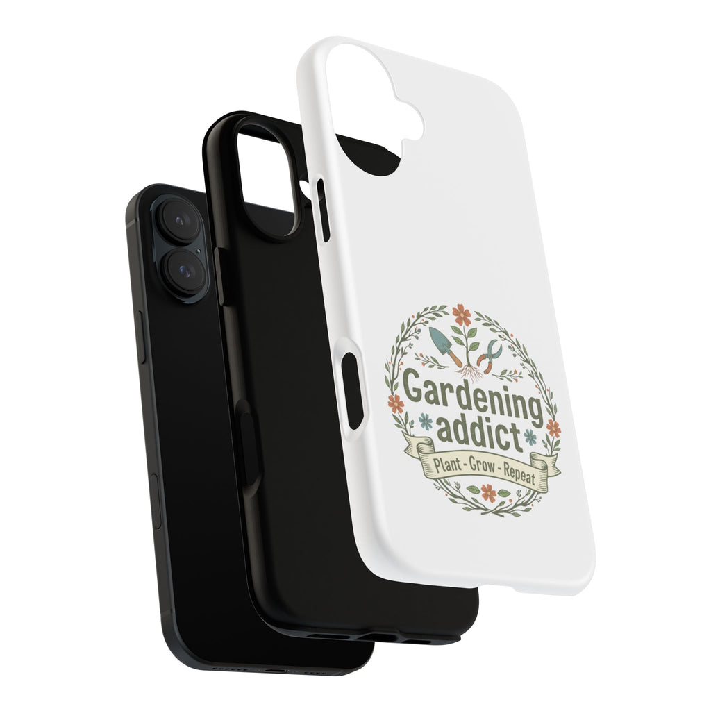 Phone Case — Gardening Addict "Plant • Grow • Repeat" Floral Garden Phone Cover