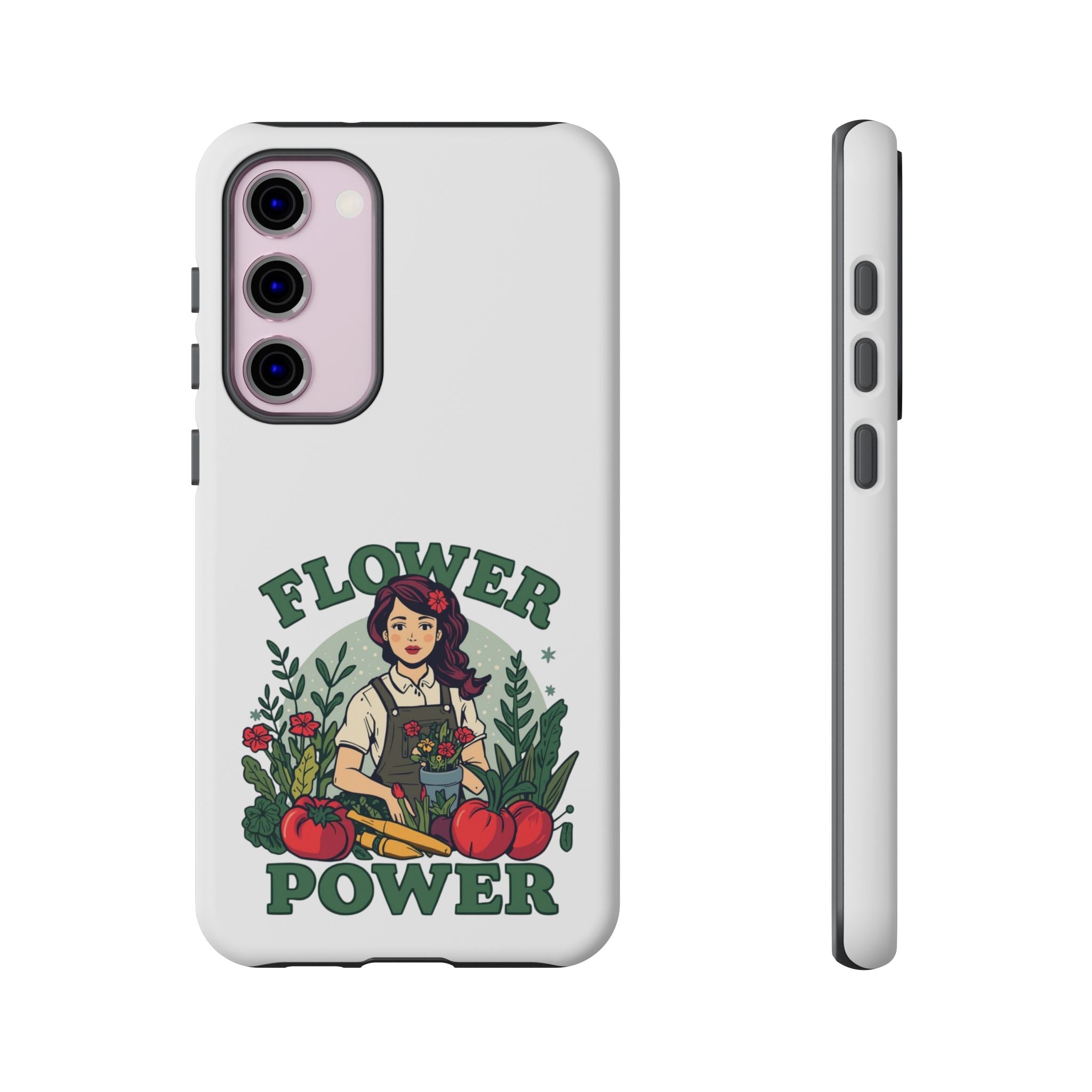 Phone Case - 'Flower Power' Retro Gardener Floral Protective Case