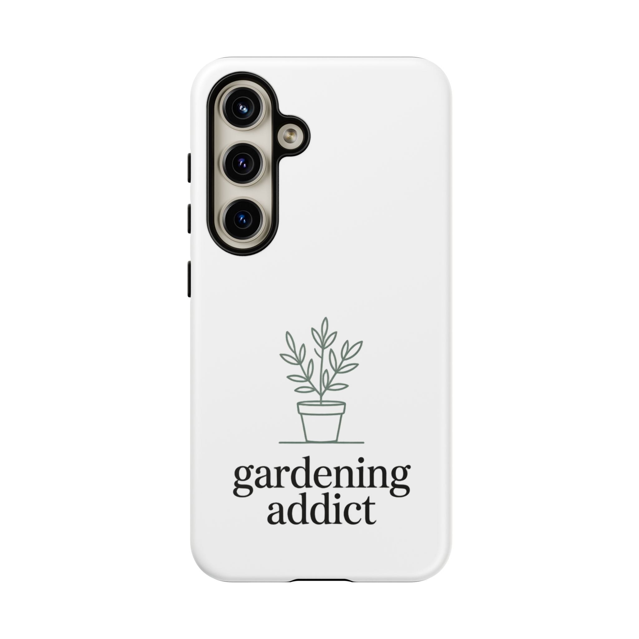 Phone Case — 'gardening addict' Minimal Plant Design