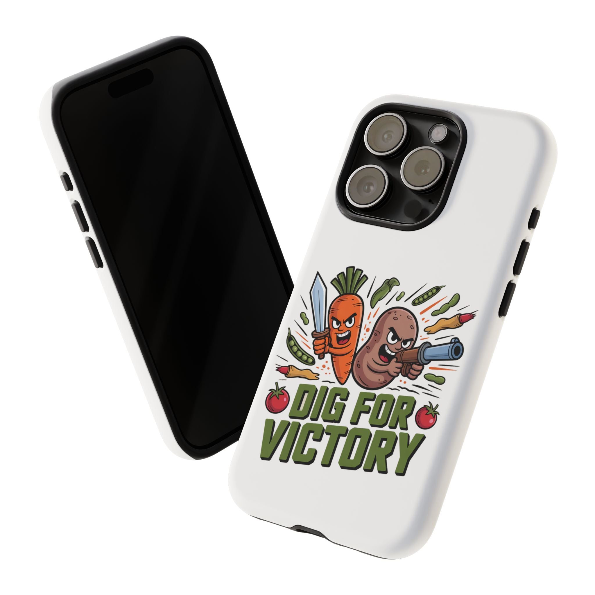 Phone Case — 'Dig For Victory' Veggie Combat Garden Design