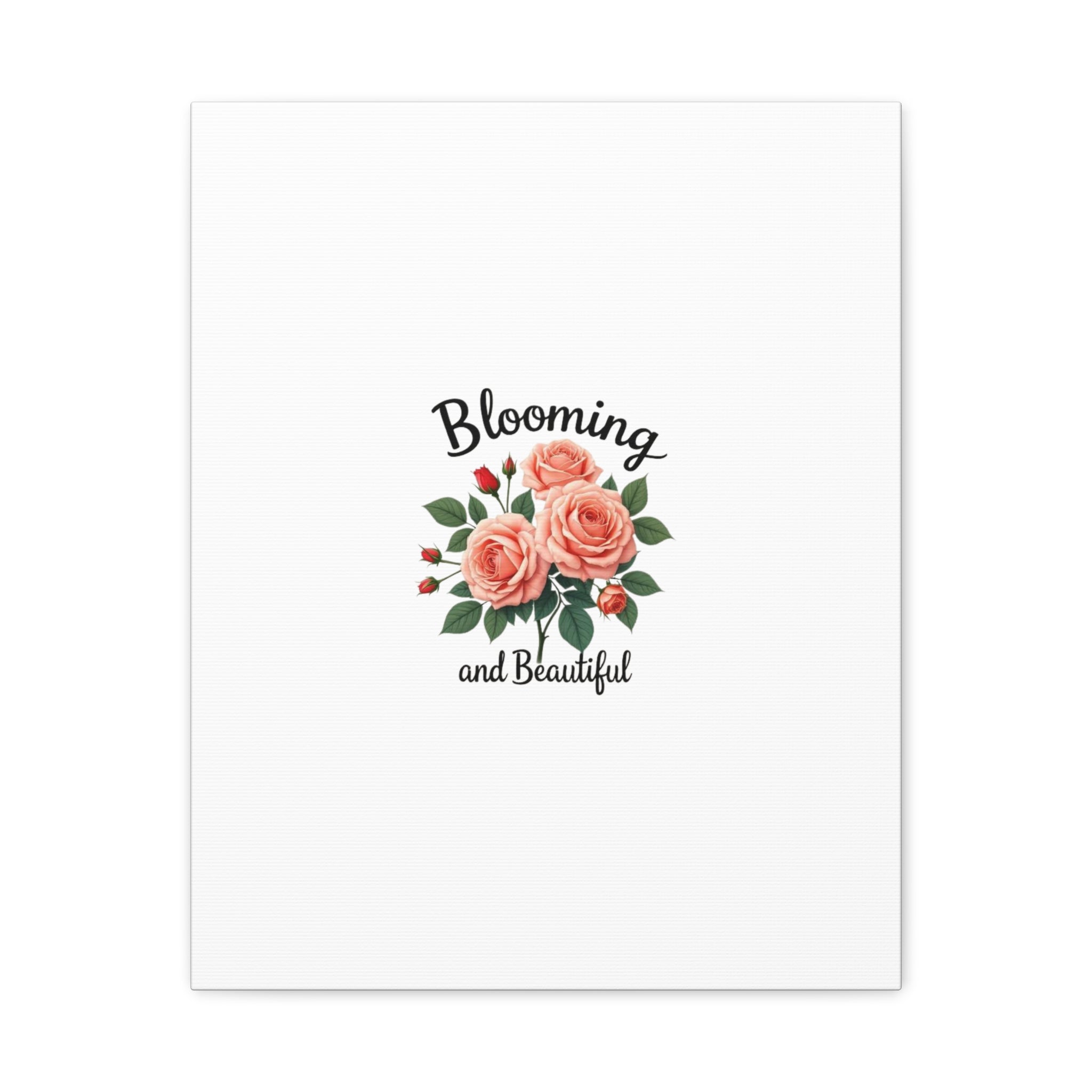 Blooming and Beautiful Rose Bouquet Canvas Wall Art