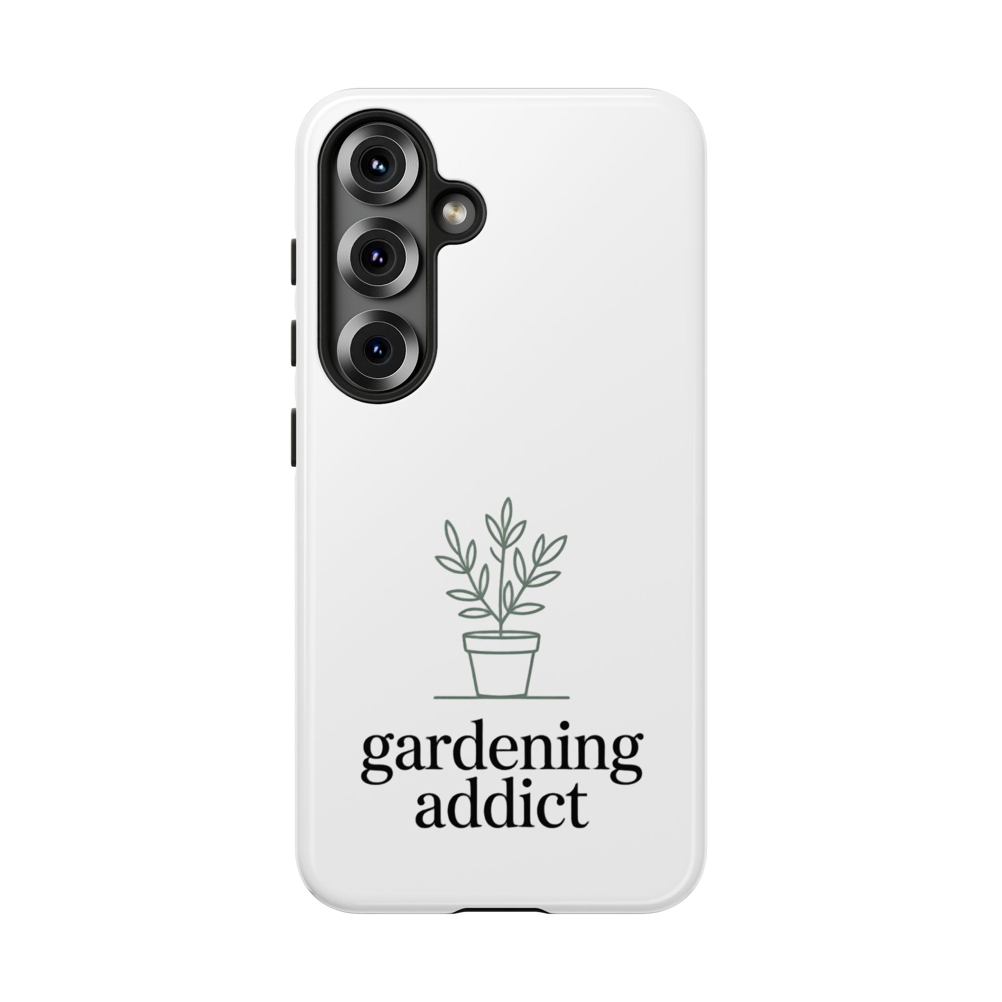 Phone Case — 'gardening addict' Minimal Plant Design