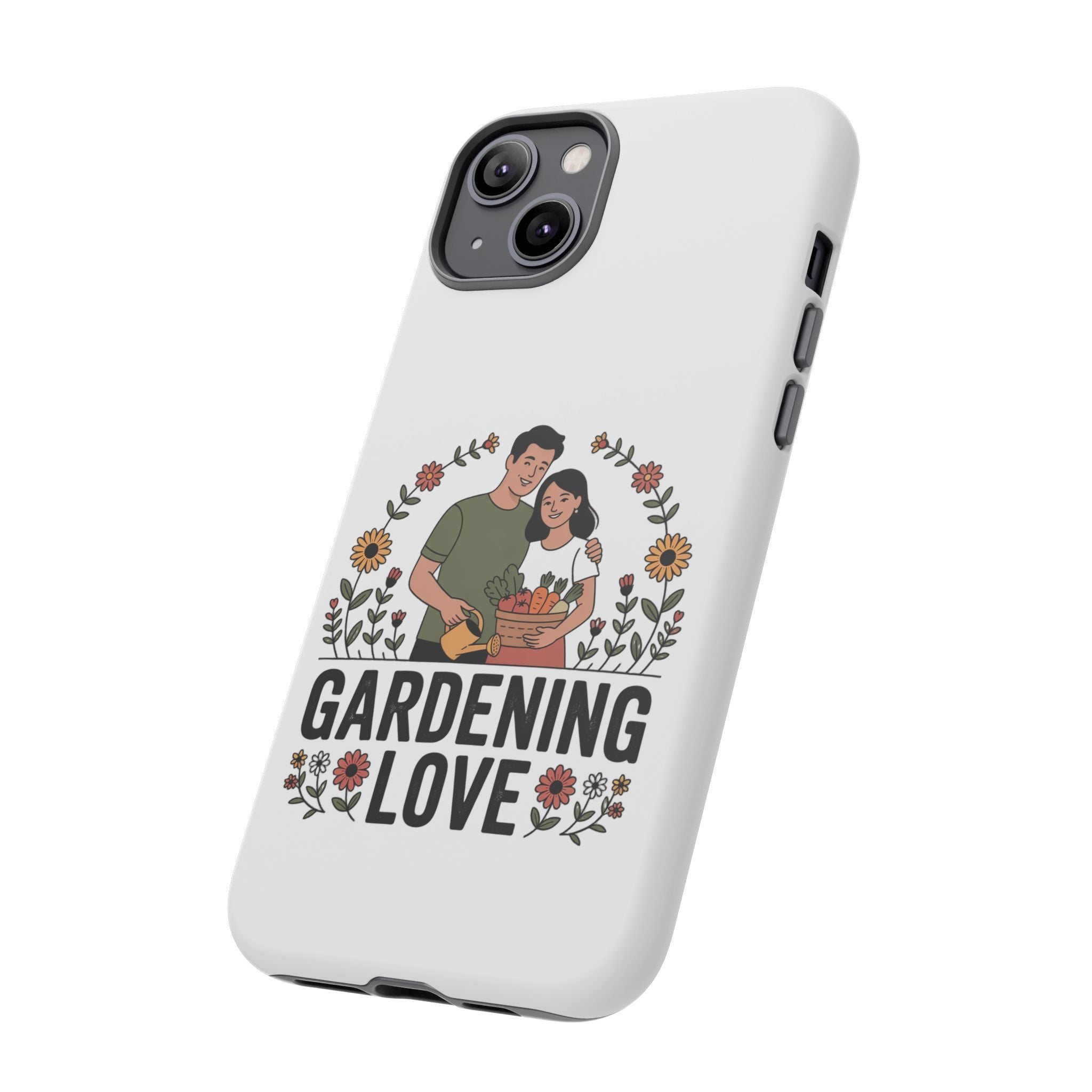 Gardening Love Phone Case — Floral Couple Protective Phone Cover