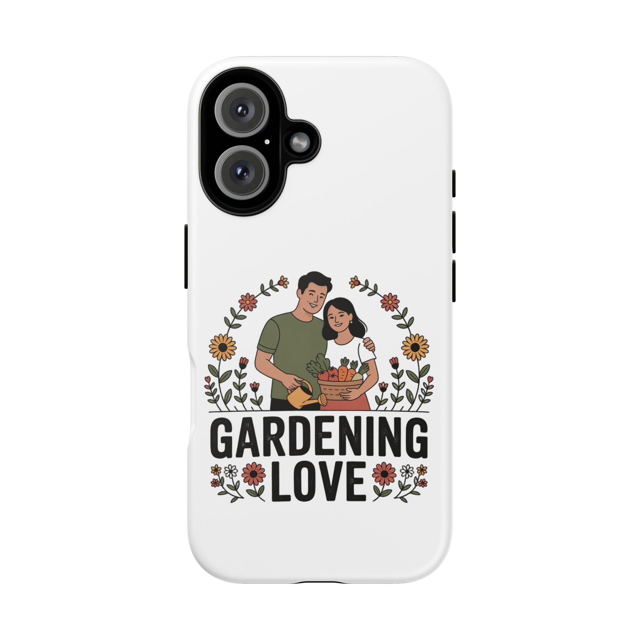 Gardening Love Phone Case — Floral Couple Protective Phone Cover