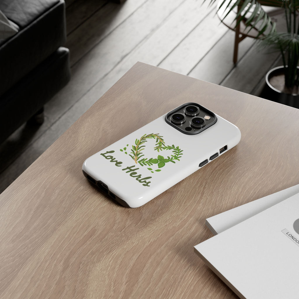 Herb Heart Phone Case - "Love Herbs" Botanical iPhone Cover
