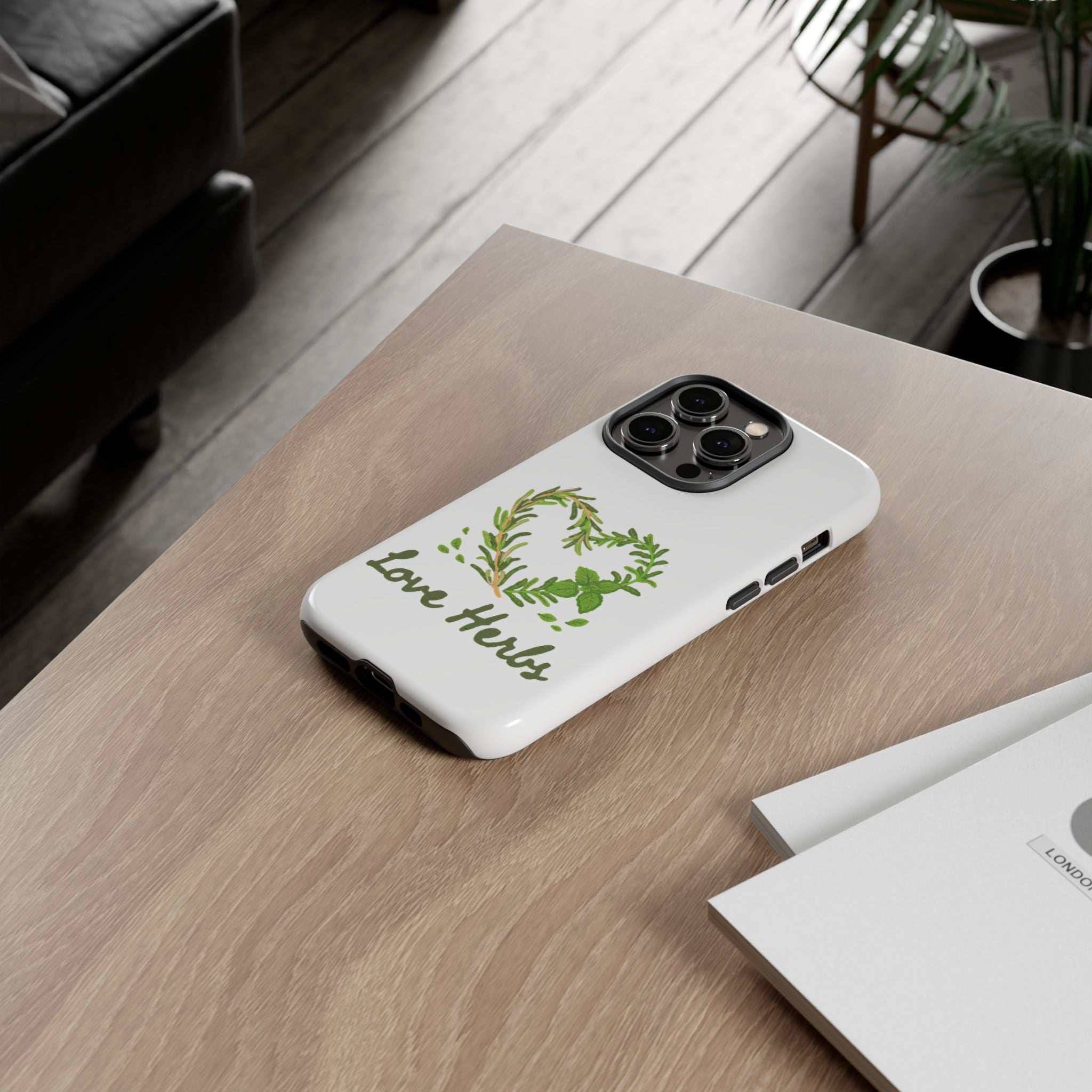 Herb Heart Phone Case - "Love Herbs" Botanical iPhone Cover