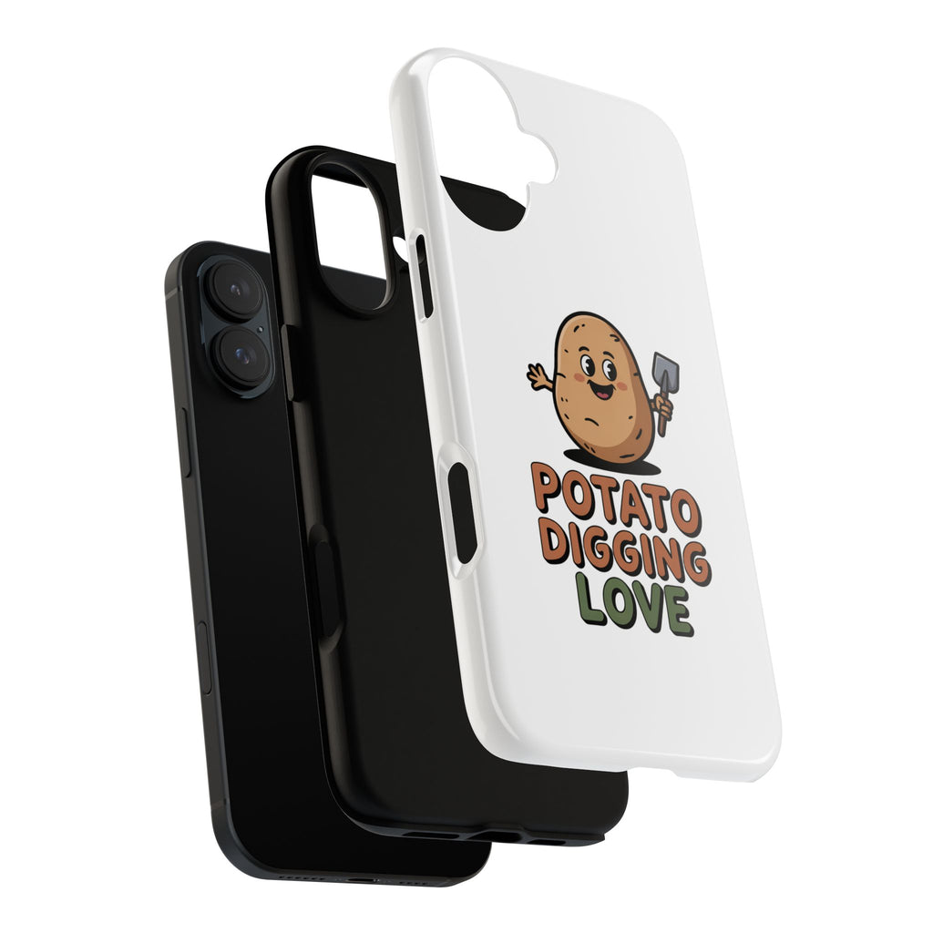 Phone Case — "Potato Digging Love" Cute Gardening Cartoon Protective Cover