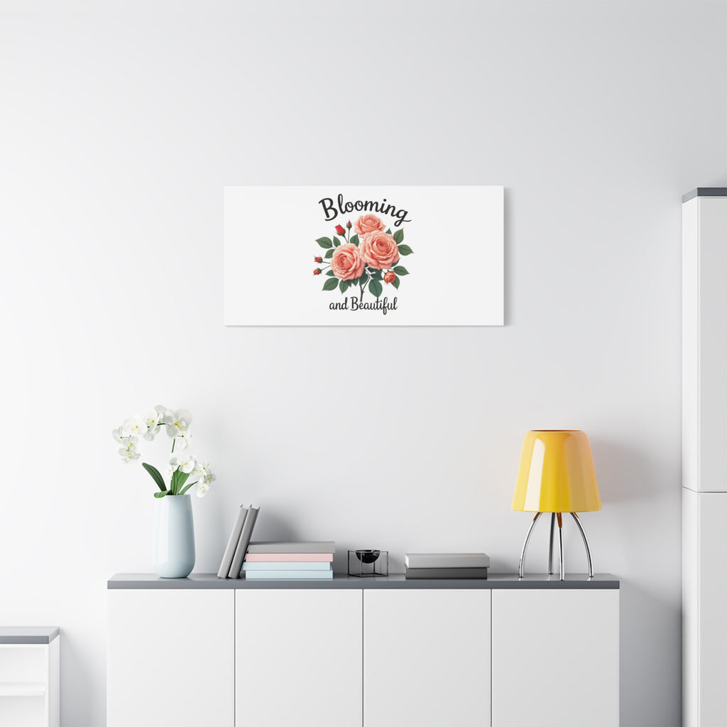 Blooming and Beautiful Rose Bouquet Canvas Wall Art