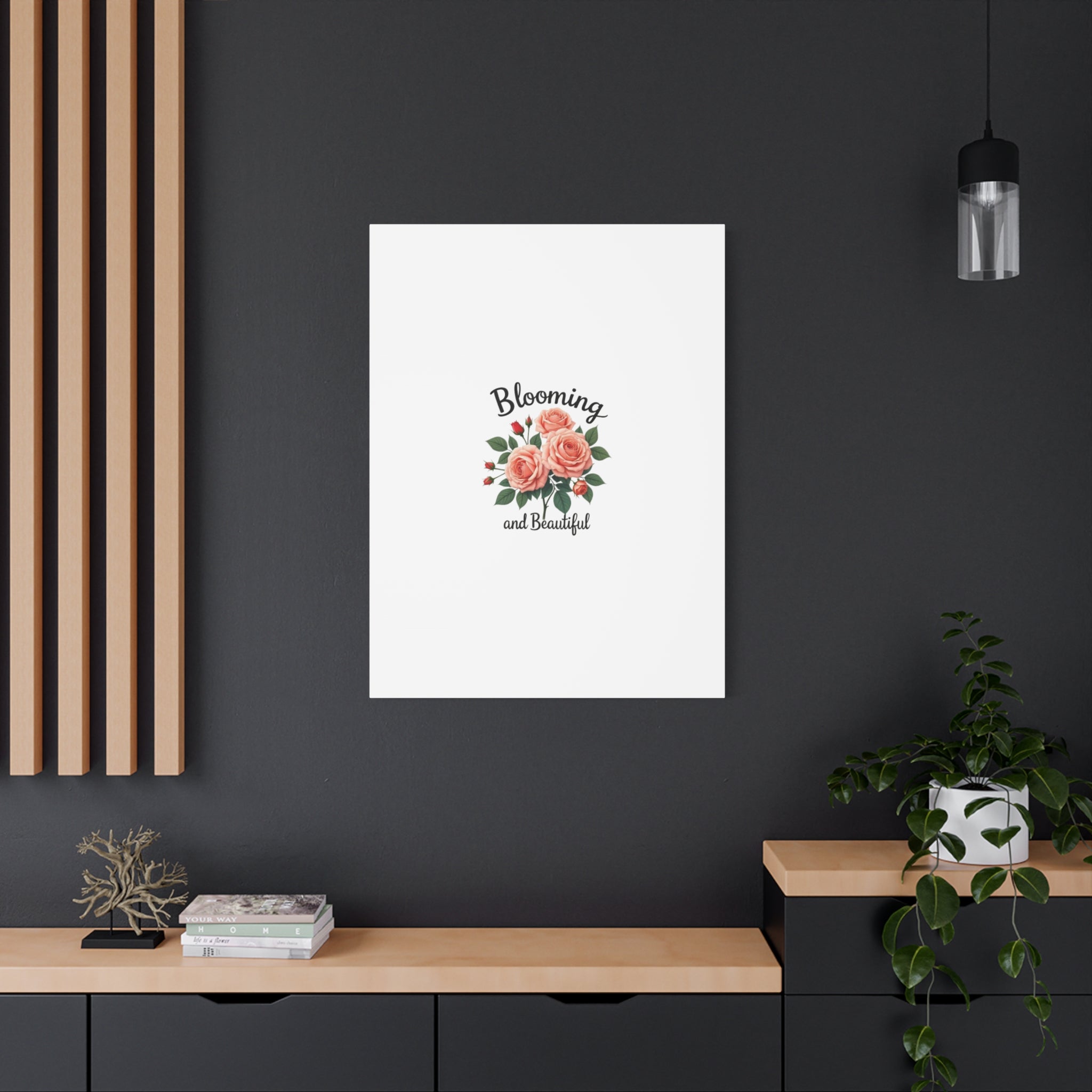 Blooming and Beautiful Rose Bouquet Canvas Wall Art