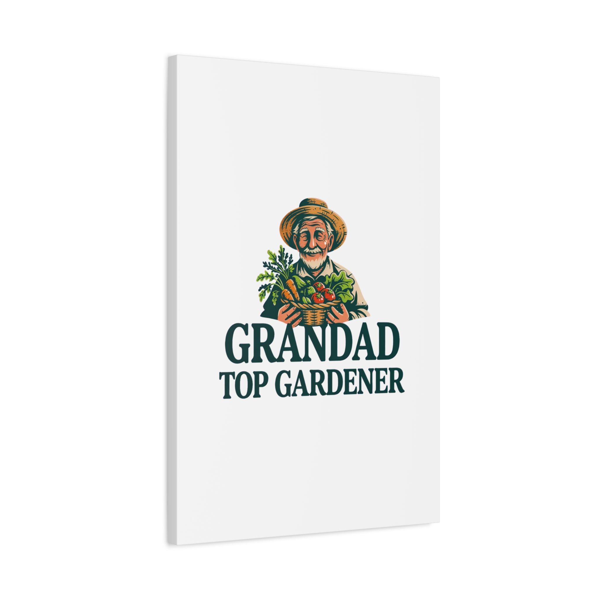 Grandad Top Gardener Canvas – Stretched Matte Wall Art