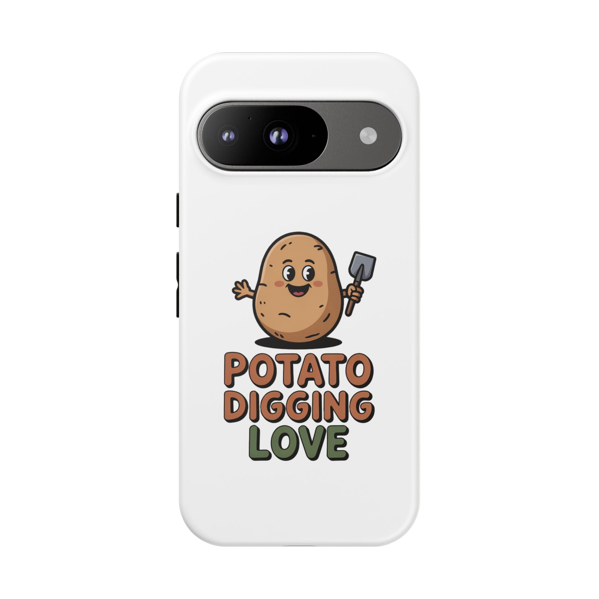 Phone Case — "Potato Digging Love" Cute Gardening Cartoon Protective Cover