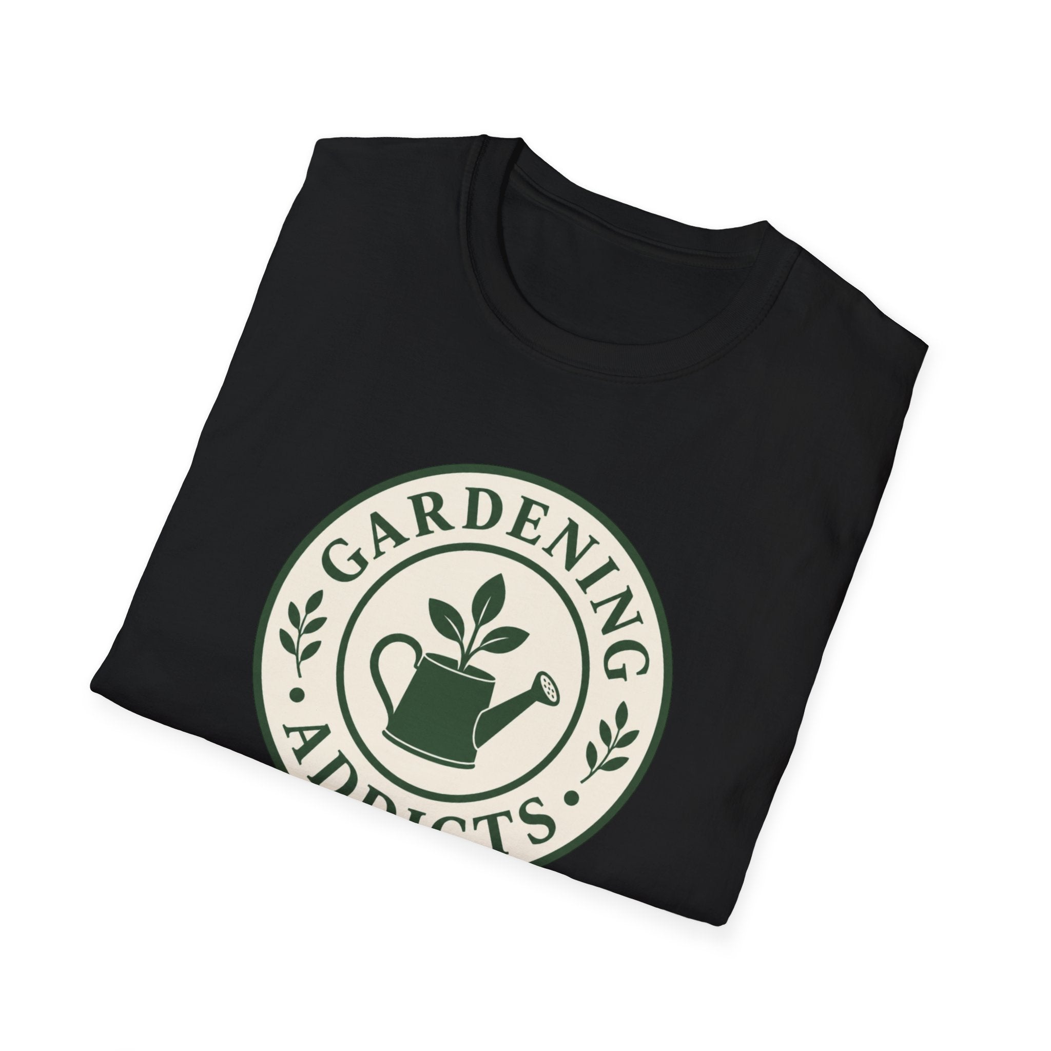 Gardening Addicts T-Shirt — Vintage Watering Can Plant Logo