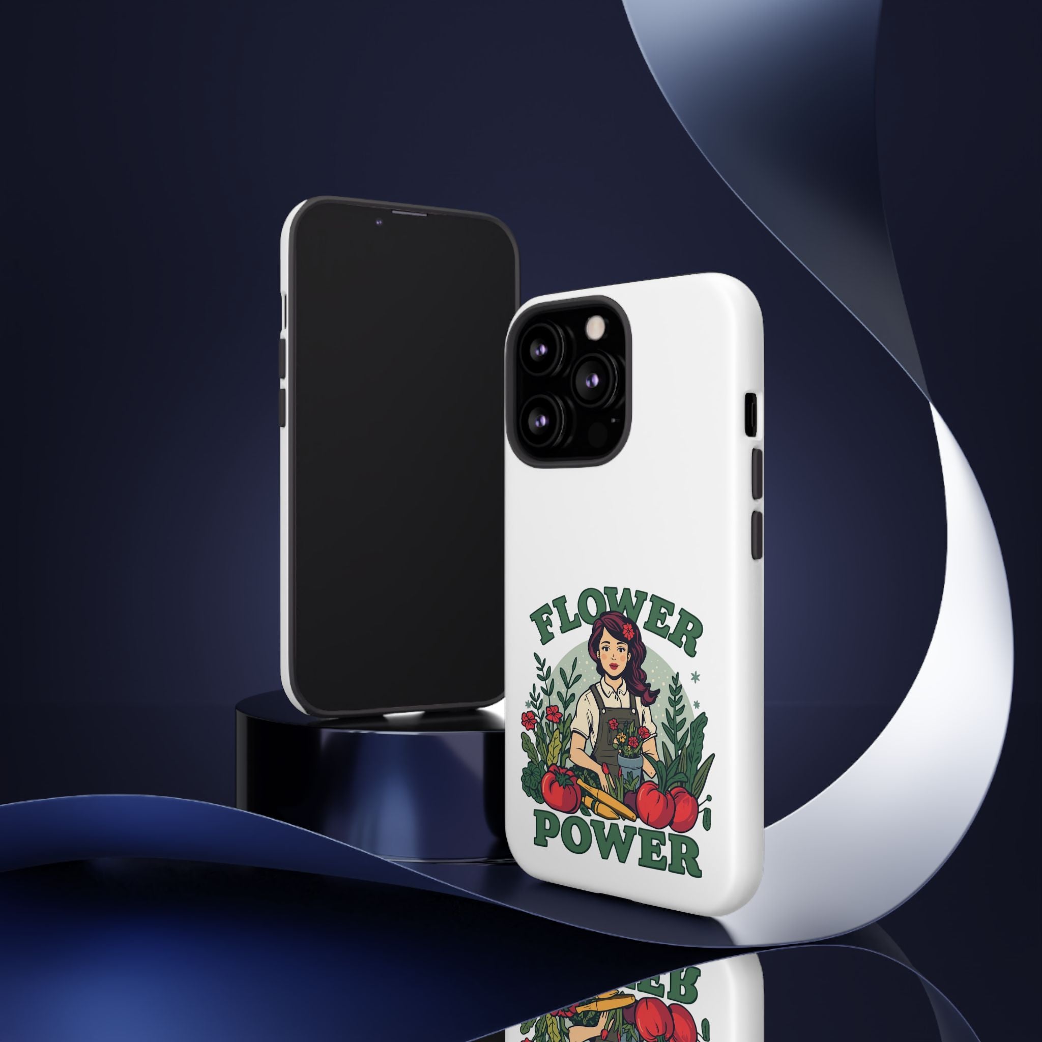 Phone Case - 'Flower Power' Retro Gardener Floral Protective Case