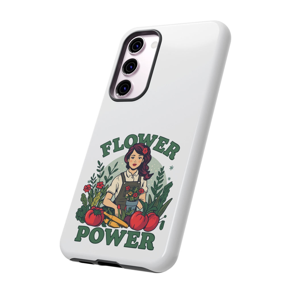Phone Case - 'Flower Power' Retro Gardener Floral Protective Case