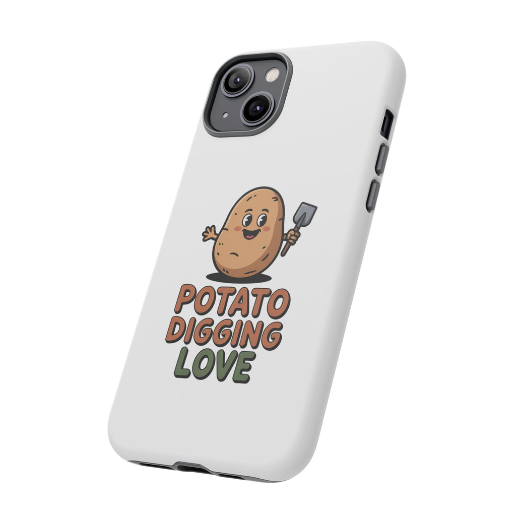 Phone Case — "Potato Digging Love" Cute Gardening Cartoon Protective Cover