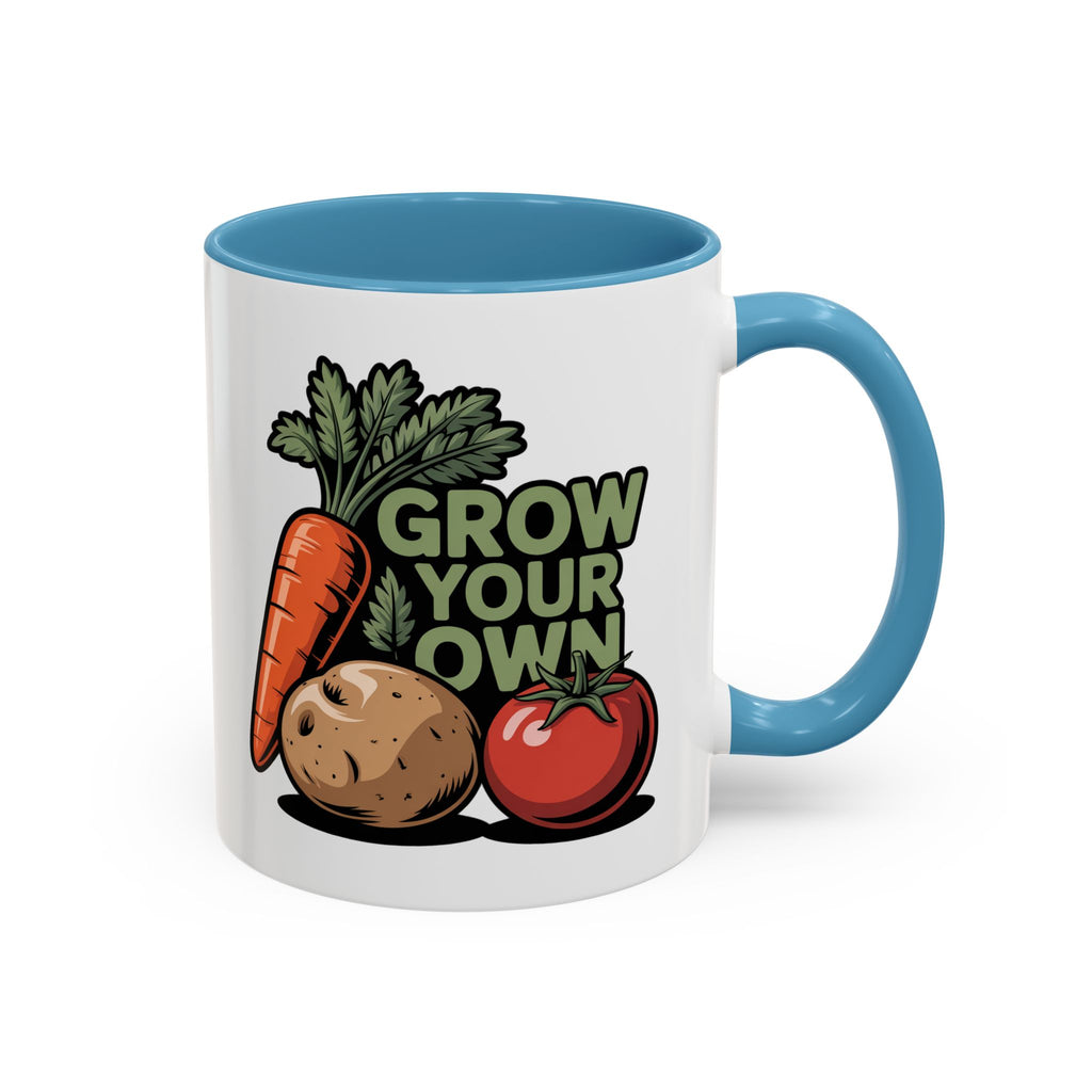 Grow Your Own Coffee Mug — Gardening Veggie Design (11/15oz Accent)