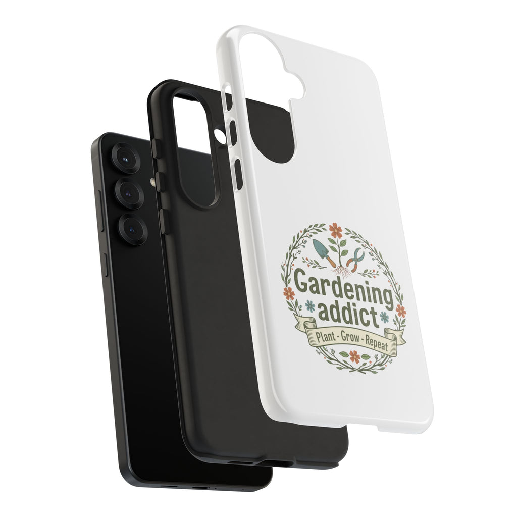 Phone Case — Gardening Addict "Plant • Grow • Repeat" Floral Garden Phone Cover