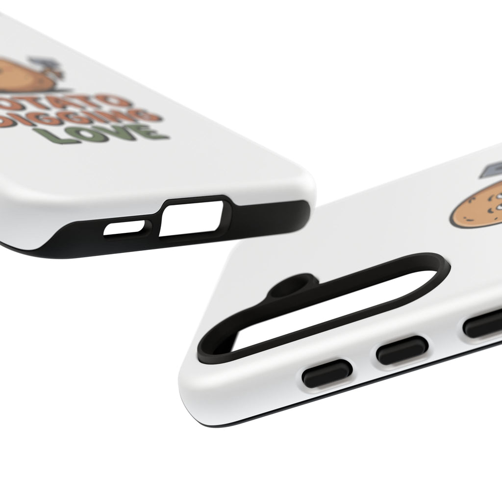 Phone Case — "Potato Digging Love" Cute Gardening Cartoon Protective Cover