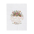 Plant Lady Energy Velveteen Plush Blanket — Floral Garden Throw for Plant Lovers