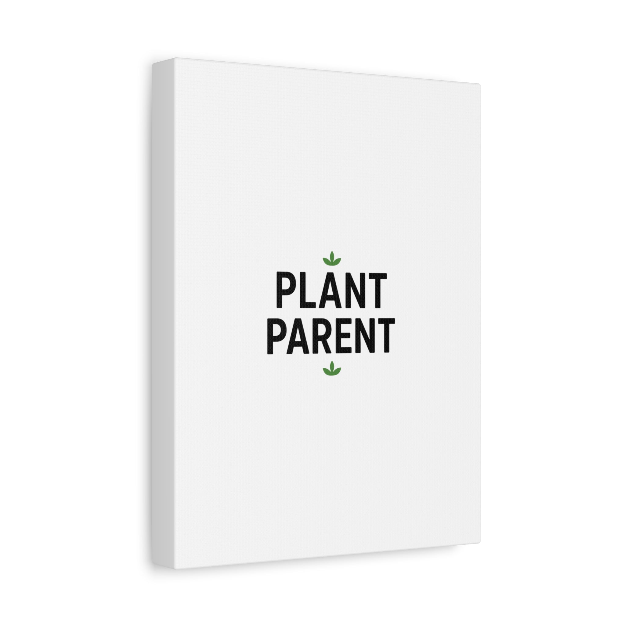 Plant Parent Canvas Wall Art — Minimalist Botanical Typography Print