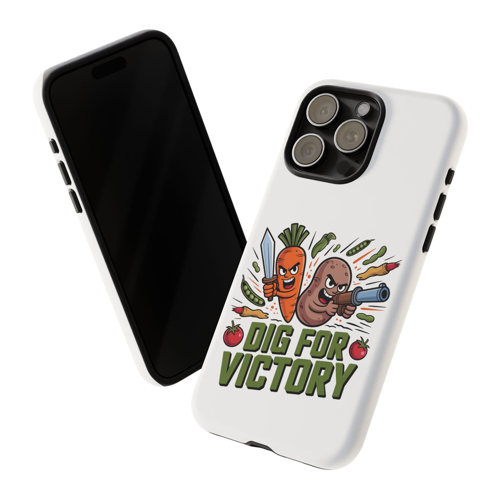 Phone Case — 'Dig For Victory' Veggie Combat Garden Design