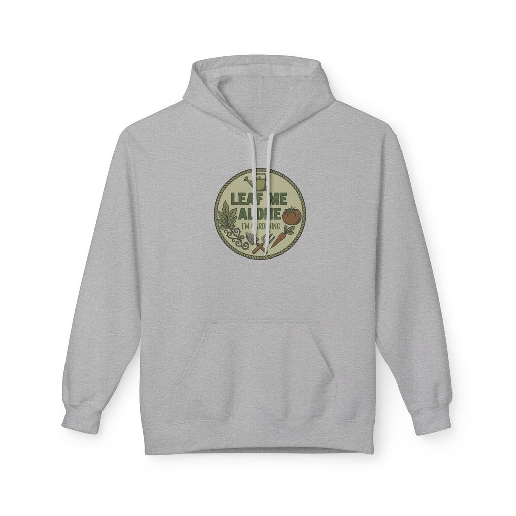 Leaf Me Alone I'm Gardening Hoodie — Vintage Gardening Sweatshirt