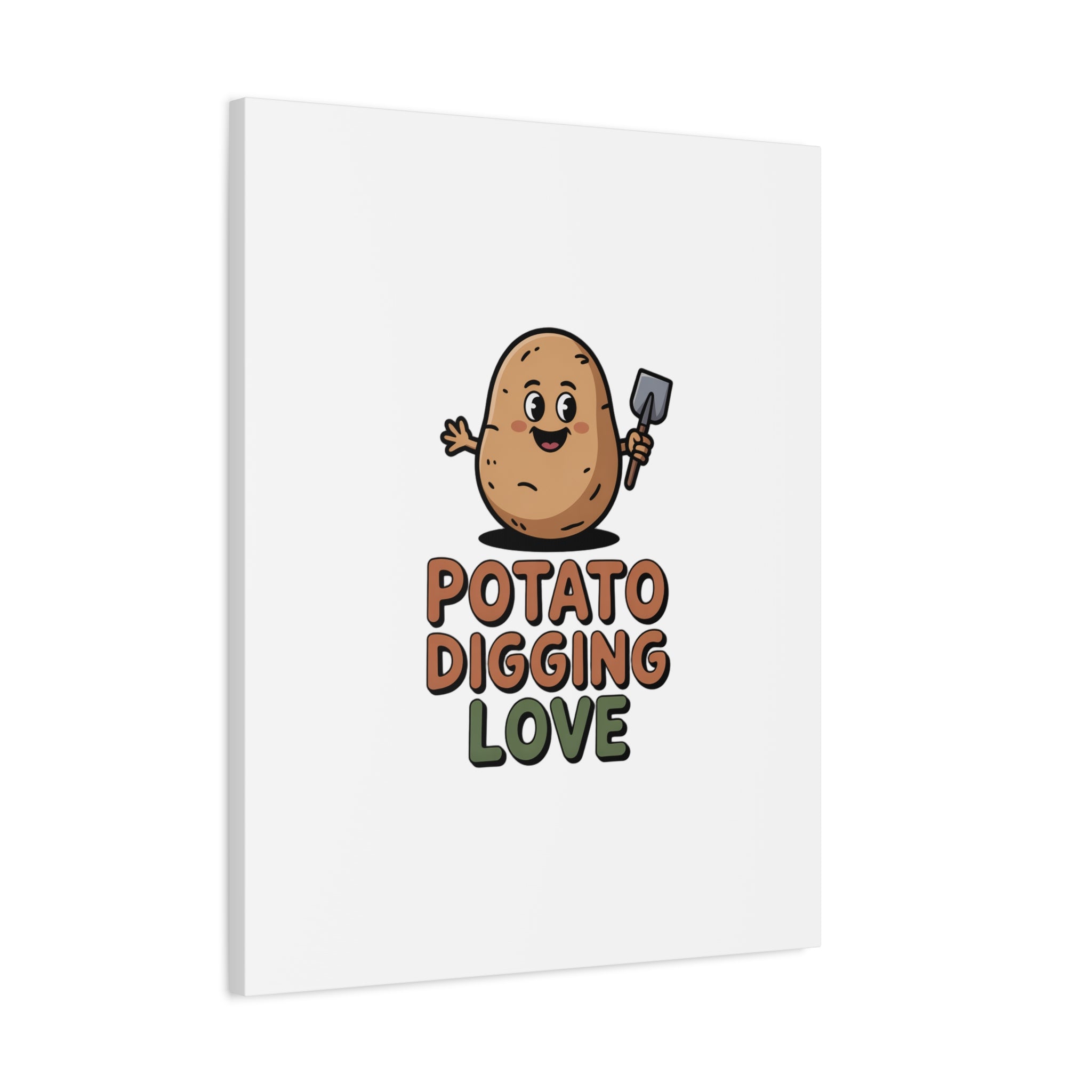 Potato Digging Love Canvas Print