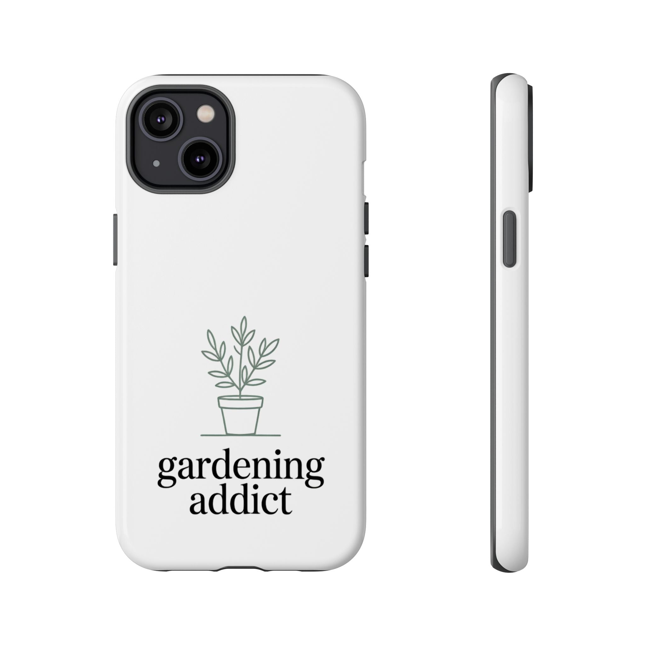 Phone Case — 'gardening addict' Minimal Plant Design