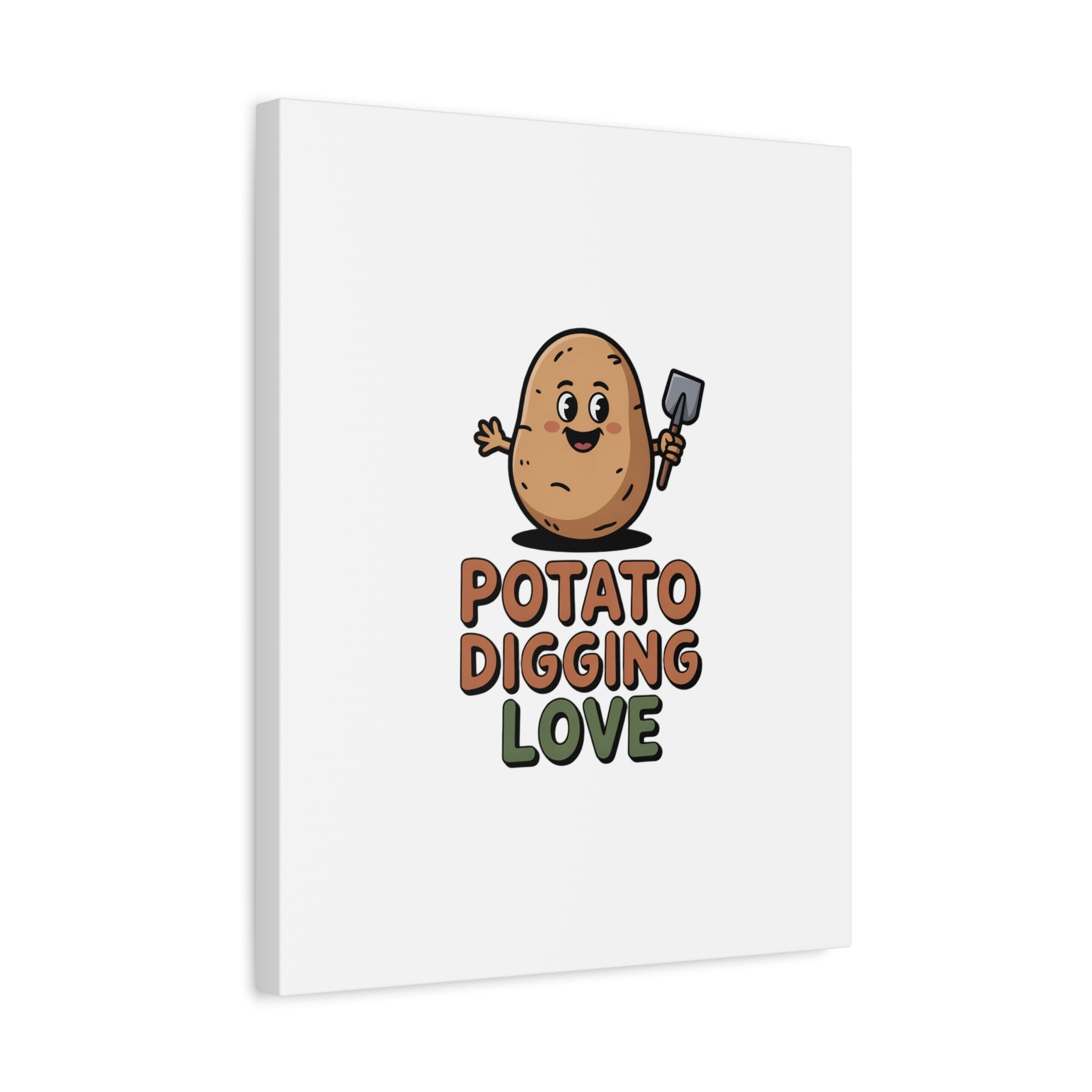 Potato Digging Love Canvas Print
