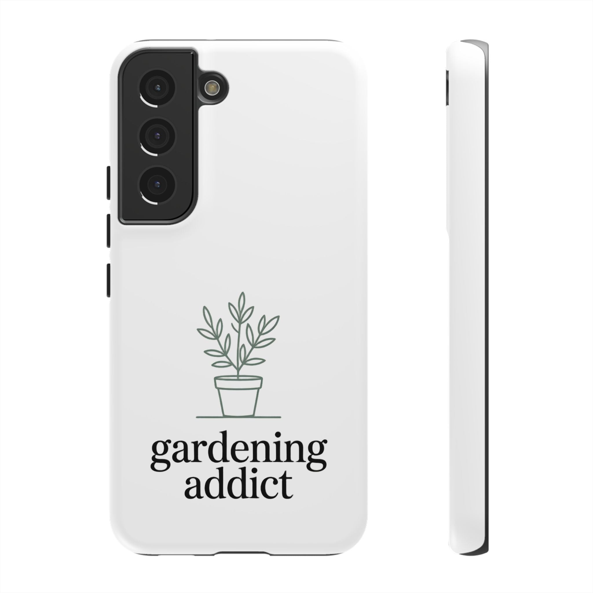 Phone Case — 'gardening addict' Minimal Plant Design