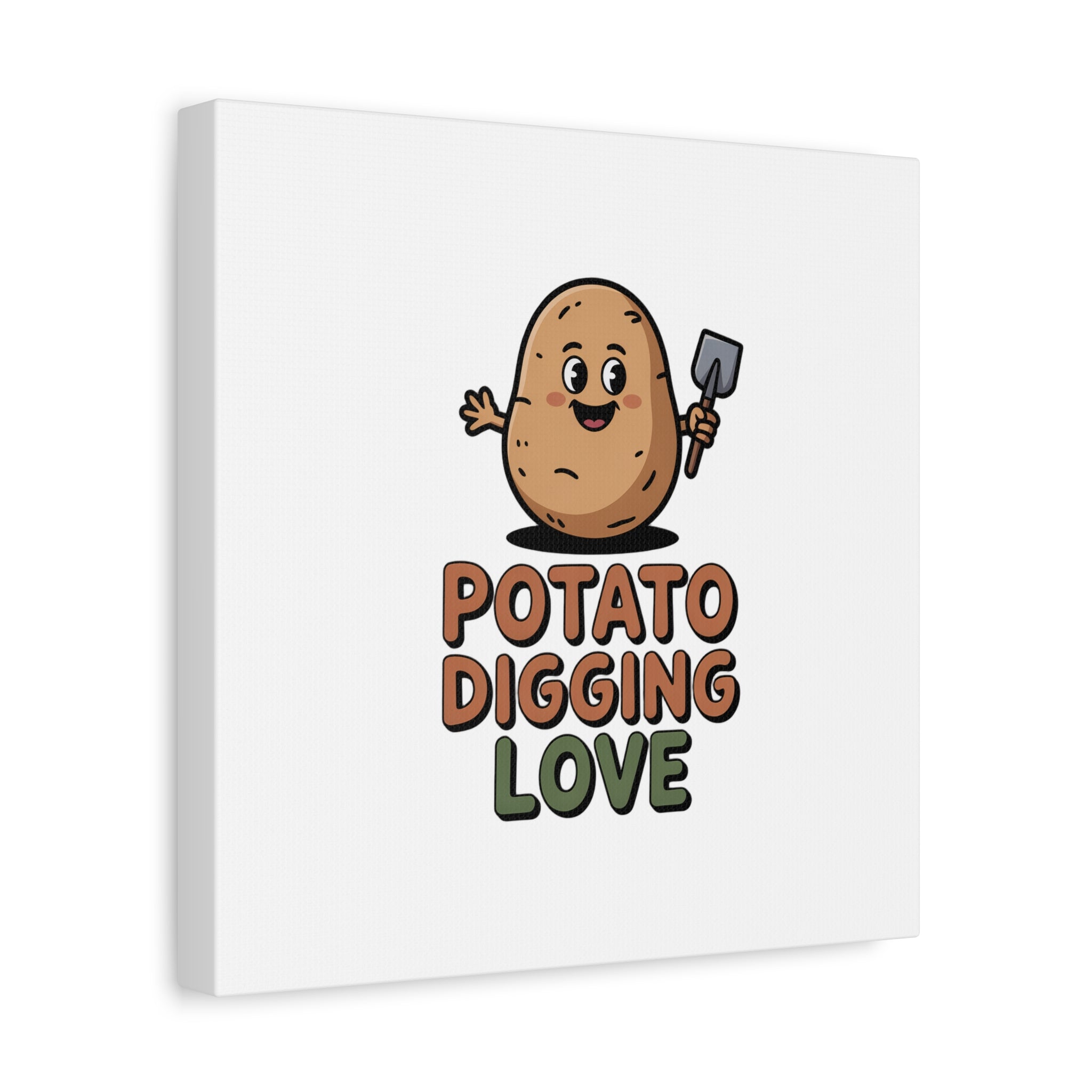 Potato Digging Love Canvas Print