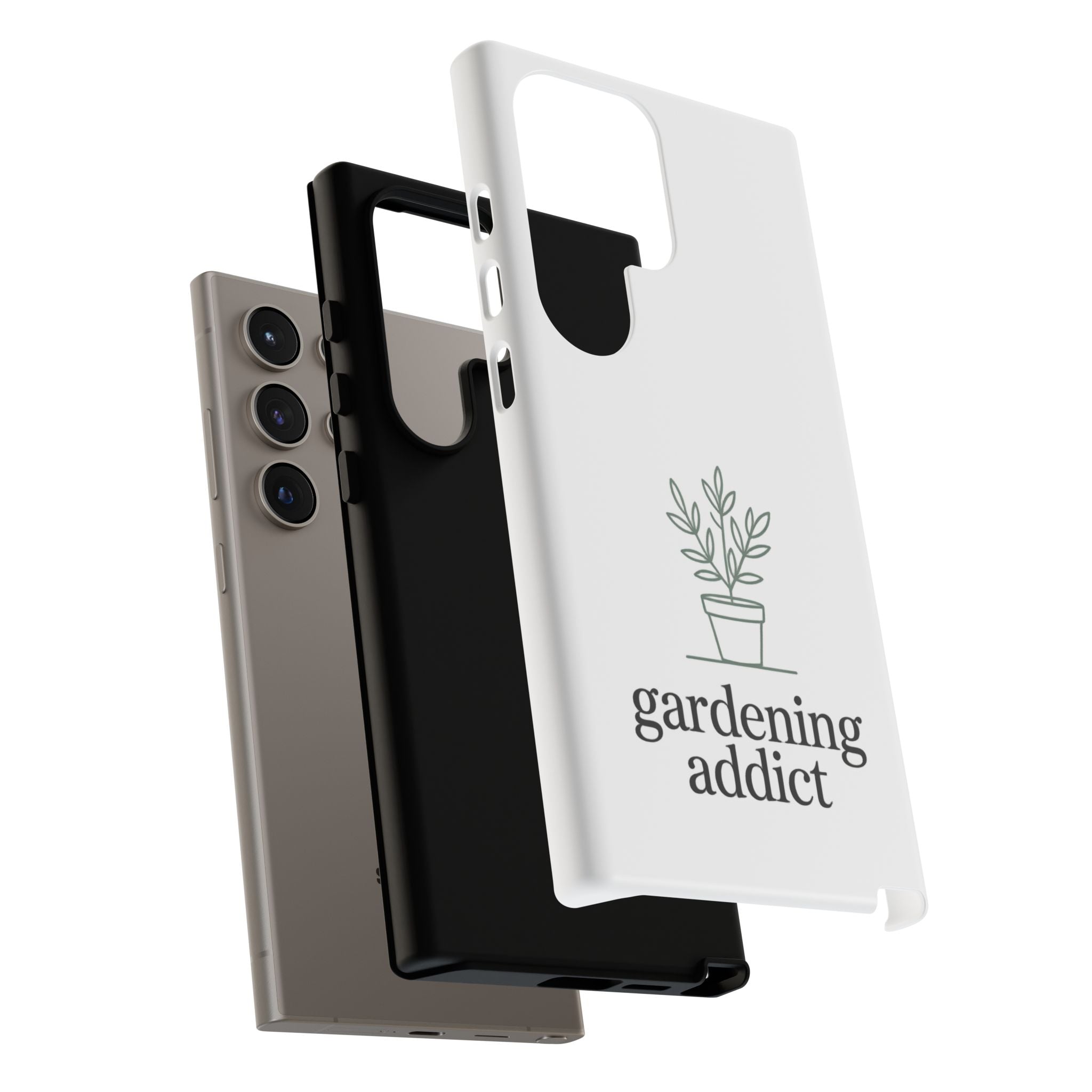 Phone Case — 'gardening addict' Minimal Plant Design