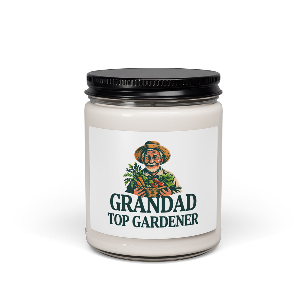 Grandad Top Gardener Scented Soy Candle — 9oz Gift for Garden Lovers
