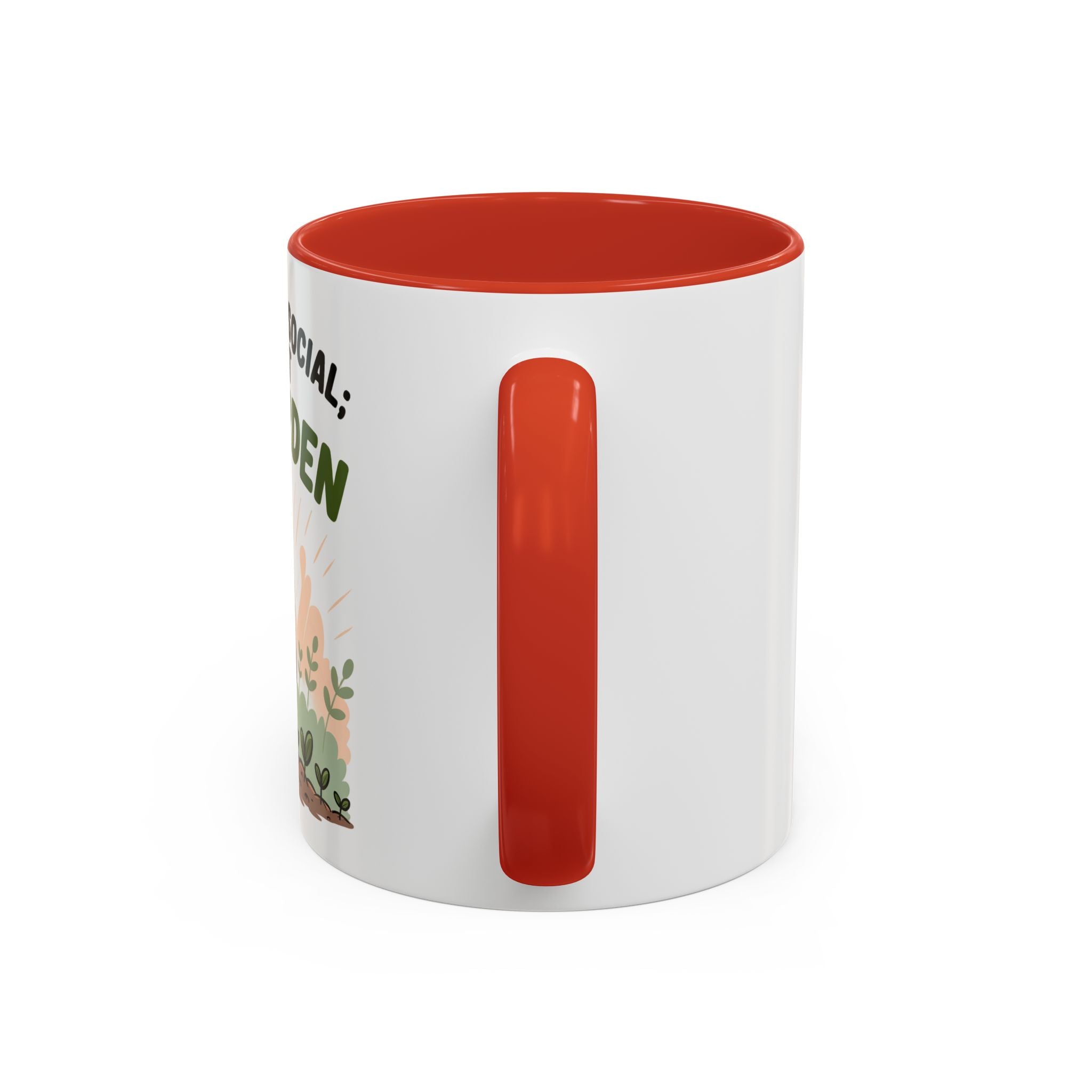 Pro-Garden Coffee Mug – "I'm Not Anti-Social; I'm Just Pro-Garden" Accent Mug
