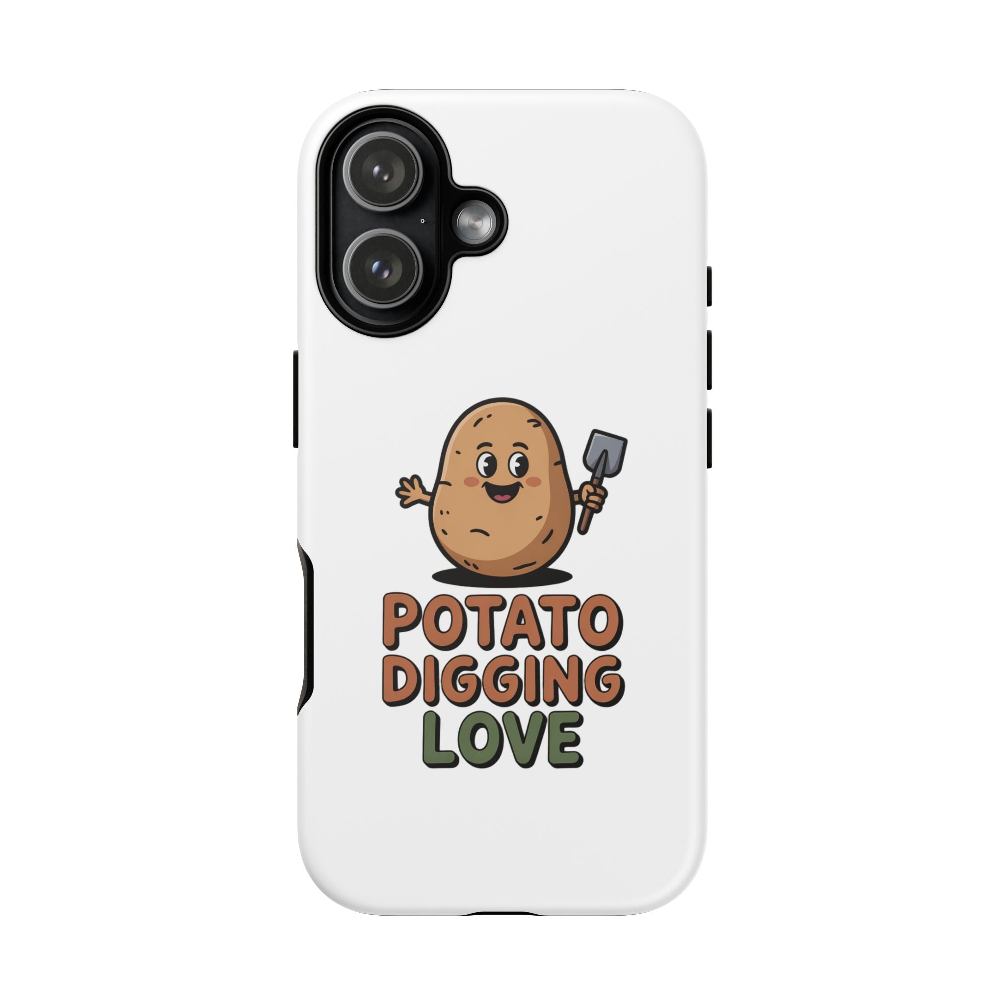 Phone Case — "Potato Digging Love" Cute Gardening Cartoon Protective Cover