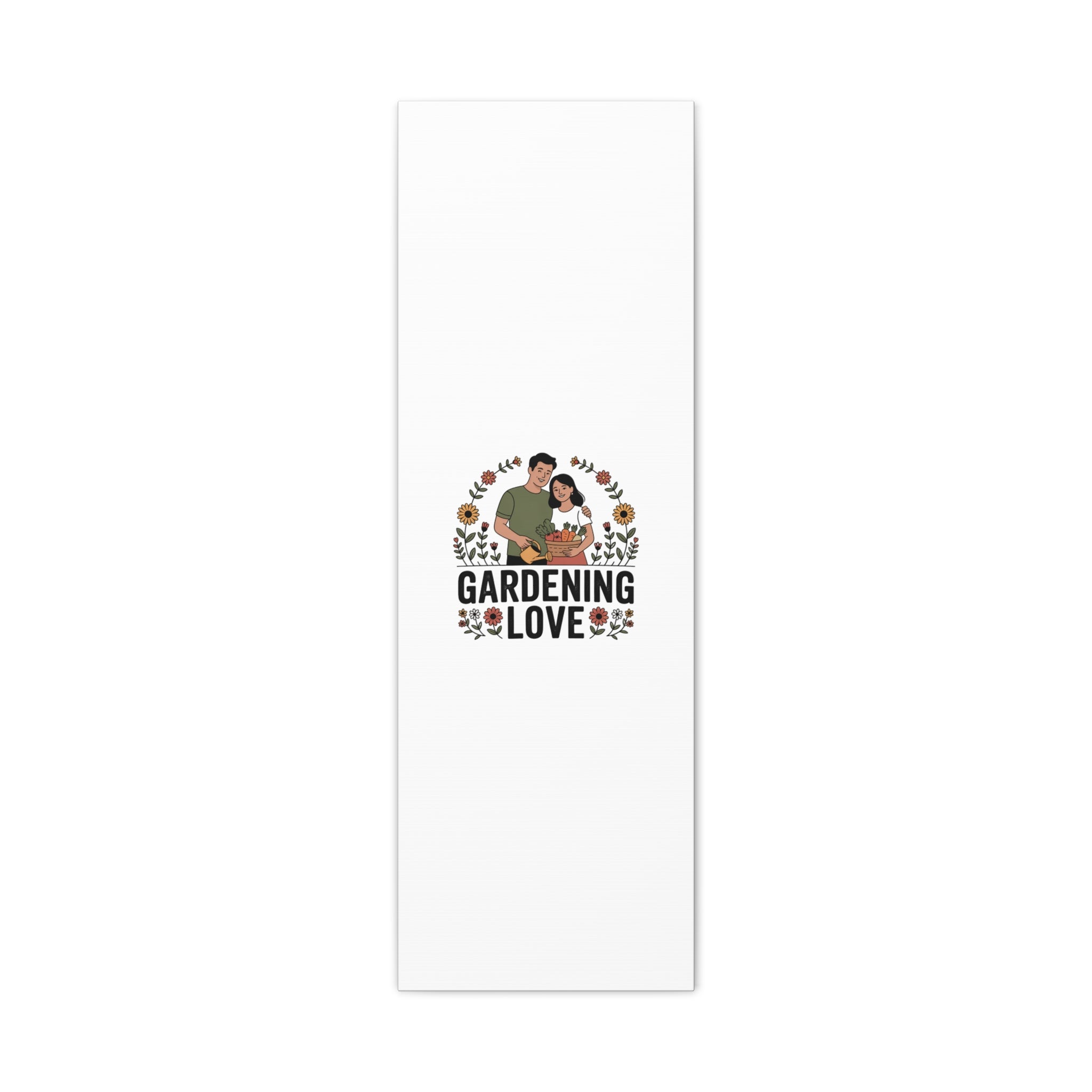Gardening Love Canvas Print — Couple Gardening Wall Art