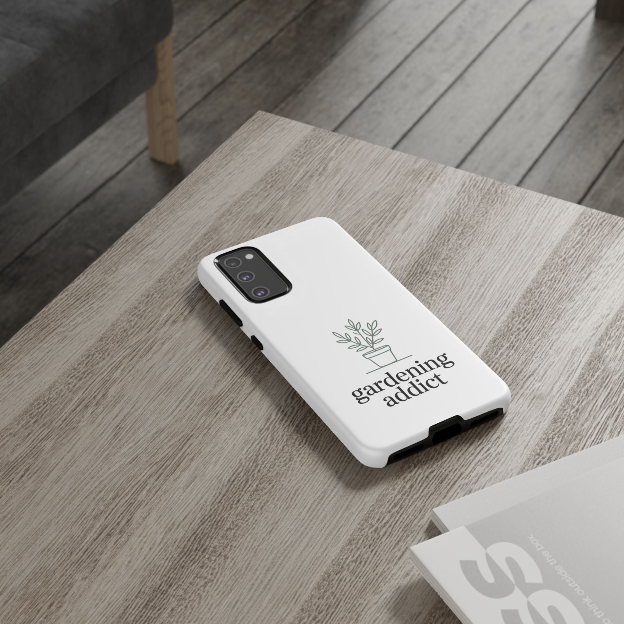 Phone Case — 'gardening addict' Minimal Plant Design