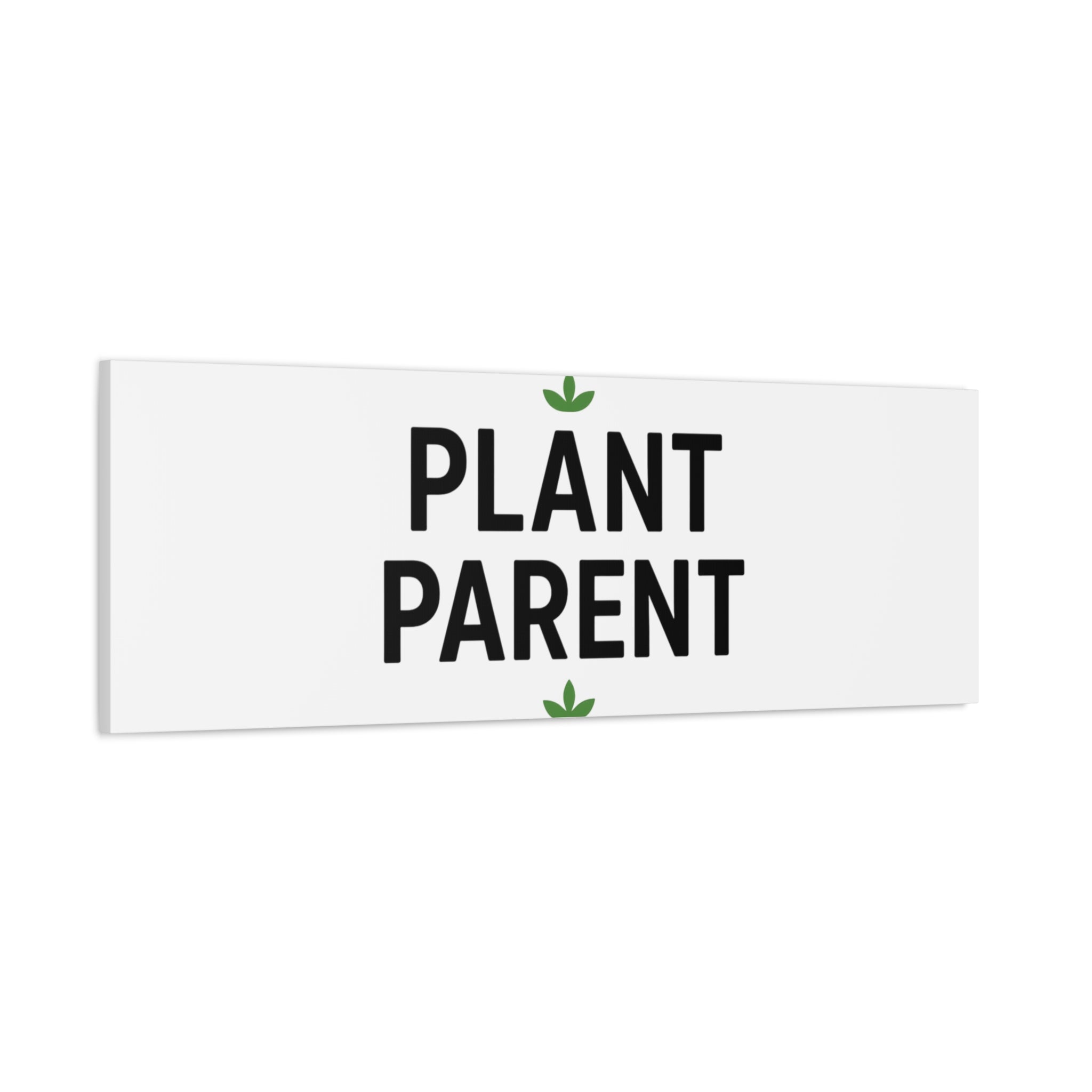 Plant Parent Canvas Wall Art — Minimalist Botanical Typography Print