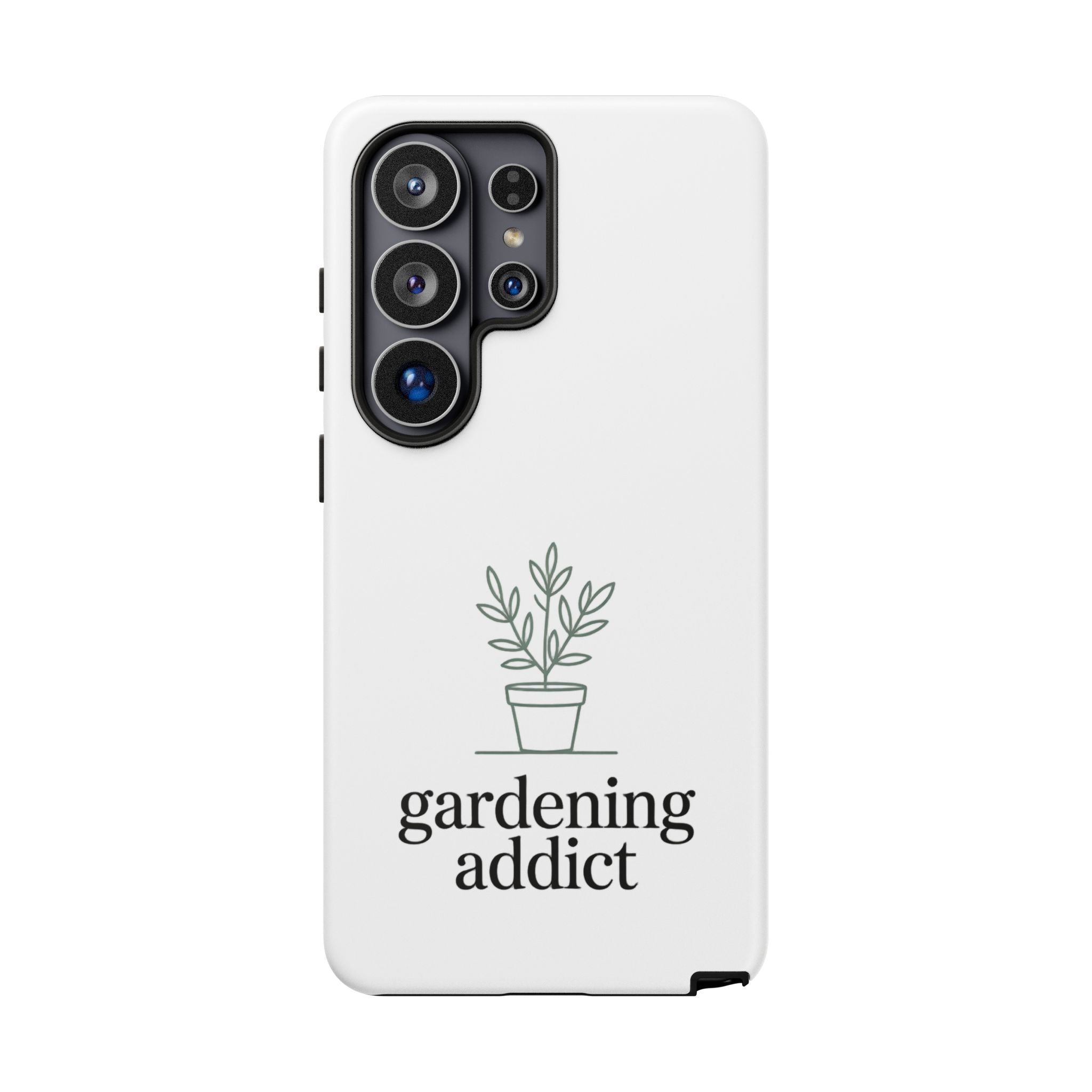 Phone Case — 'gardening addict' Minimal Plant Design